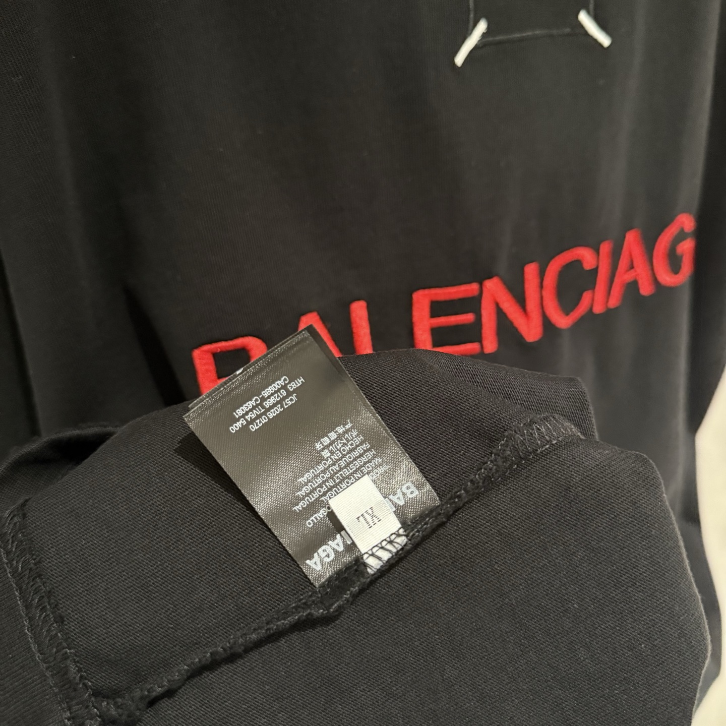 Balenciaga 高仿 BB刺繡寬鬆短袖T恤 黑色簡約Logo潮流上衣| 8 Balenciaga 高仿 BB刺繡寬鬆短袖T恤 黑色簡約Logo潮流上衣
