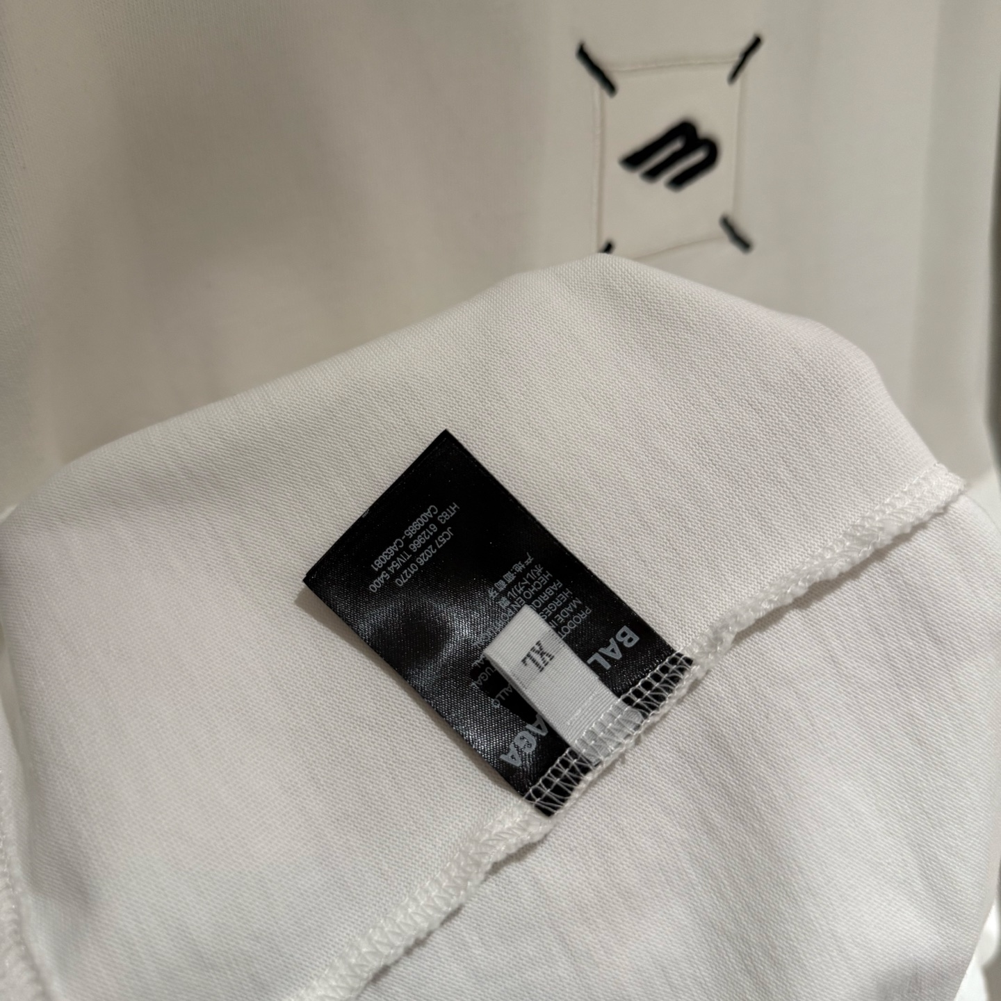 Balenciaga 高仿 BB刺繡寬鬆短袖T恤 白色簡約Logo潮流上衣| 8 Balenciaga 高仿 BB刺繡寬鬆短袖T恤 白色簡約Logo潮流上衣