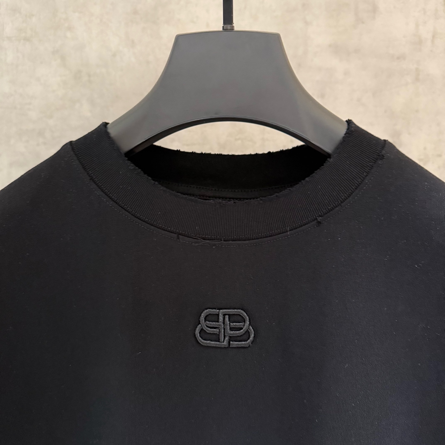 Balenciaga 一比一 BB立體Logo短袖T恤 黑色寬鬆潮流上衣| 10 Balenciaga 一比一 BB立體Logo短袖T恤 黑色寬鬆潮流上衣