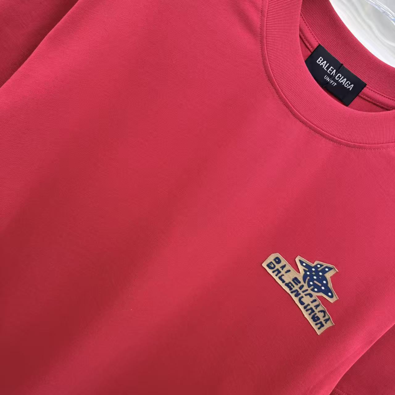 Balenciaga A貨 星星Logo短袖T恤 紅色潮流寬鬆上衣| 10 Balenciaga A貨 星星Logo短袖T恤 紅色潮流寬鬆上衣