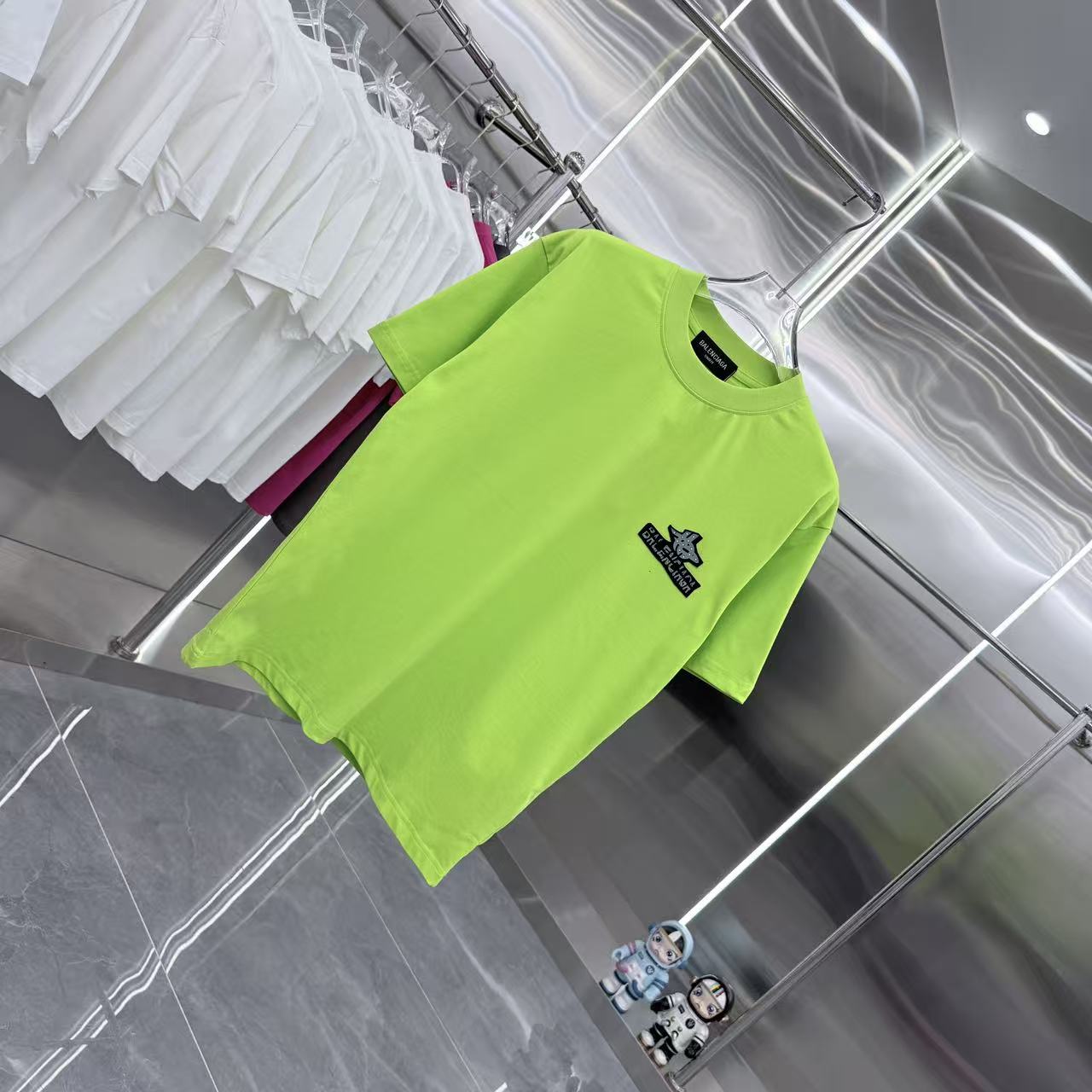 Balenciaga 高仿 BB印花Logo短袖T恤 白色潮流寬鬆上衣| 13 Balenciaga 高仿 BB印花Logo短袖T恤 白色潮流寬鬆上衣
