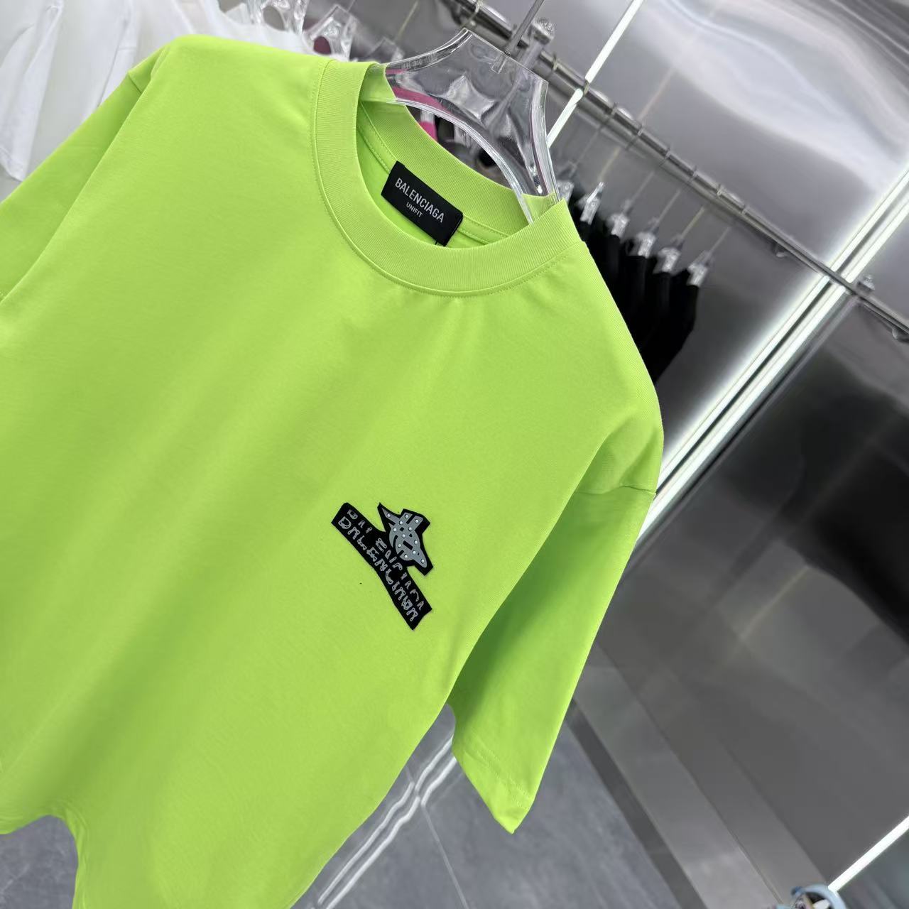 Balenciaga 高仿 BB印花Logo短袖T恤 白色潮流寬鬆上衣| 11 Balenciaga 高仿 BB印花Logo短袖T恤 白色潮流寬鬆上衣
