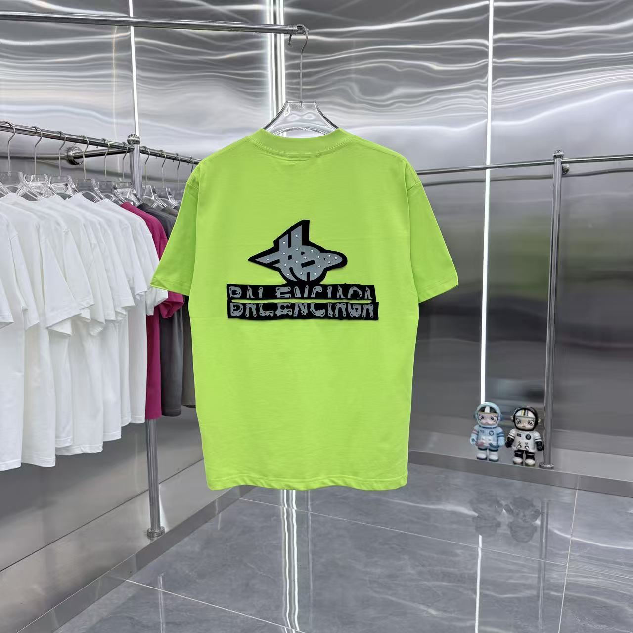 Balenciaga 高仿 BB印花Logo短袖T恤 白色潮流寬鬆上衣| 8 Balenciaga 高仿 BB印花Logo短袖T恤 白色潮流寬鬆上衣