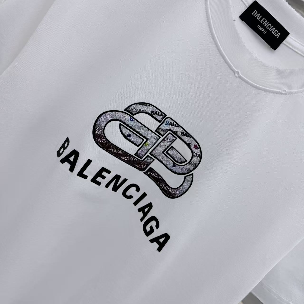 Balenciaga 高仿 BB印花Logo短袖T恤 綠色潮流寬鬆上衣| 10 Balenciaga 高仿 BB印花Logo短袖T恤 綠色潮流寬鬆上衣