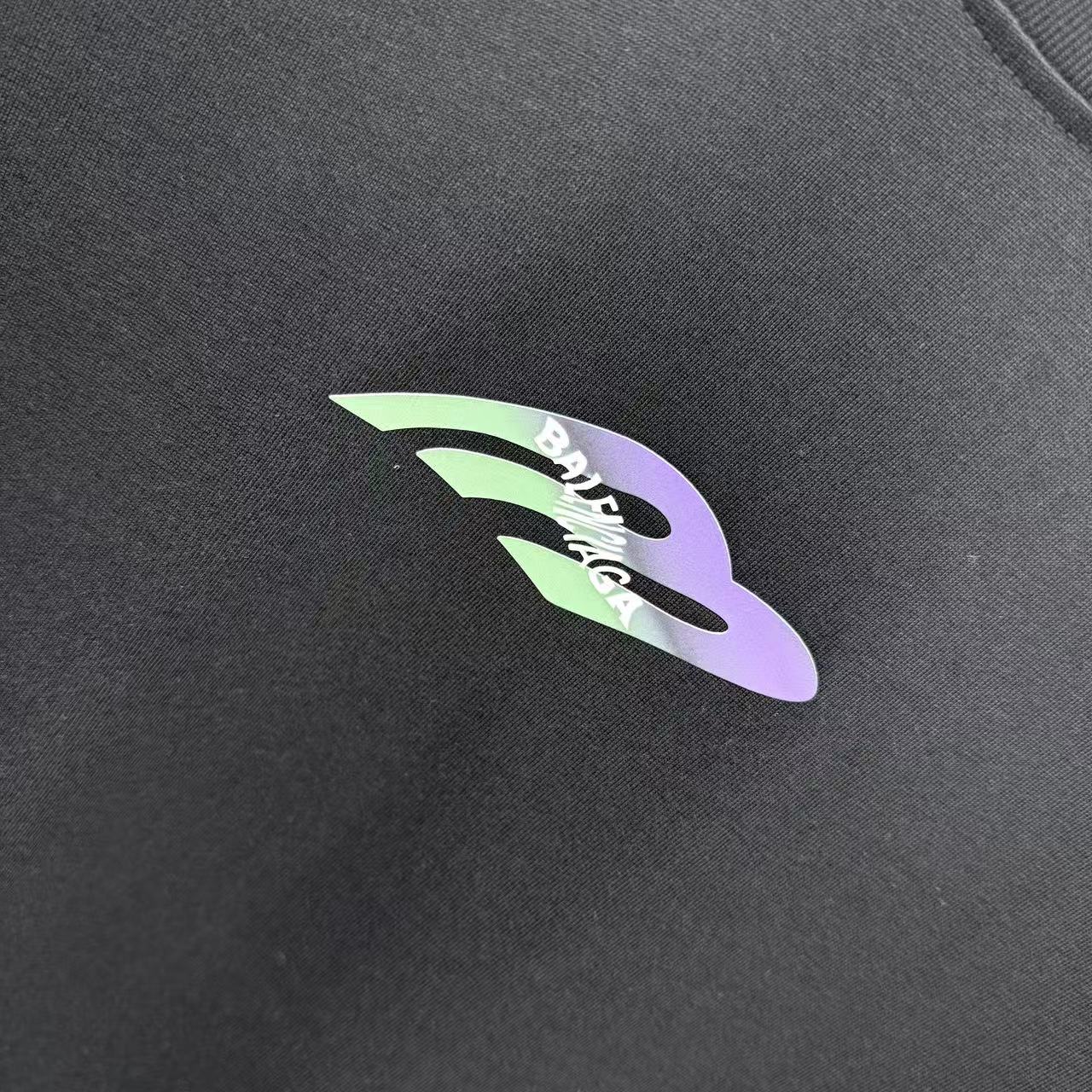 Balenciaga A貨 男款 彩色Logo短袖T恤 黑色休閒百搭款| 9 Balenciaga A貨 男款 彩色Logo短袖T恤 黑色休閒百搭款