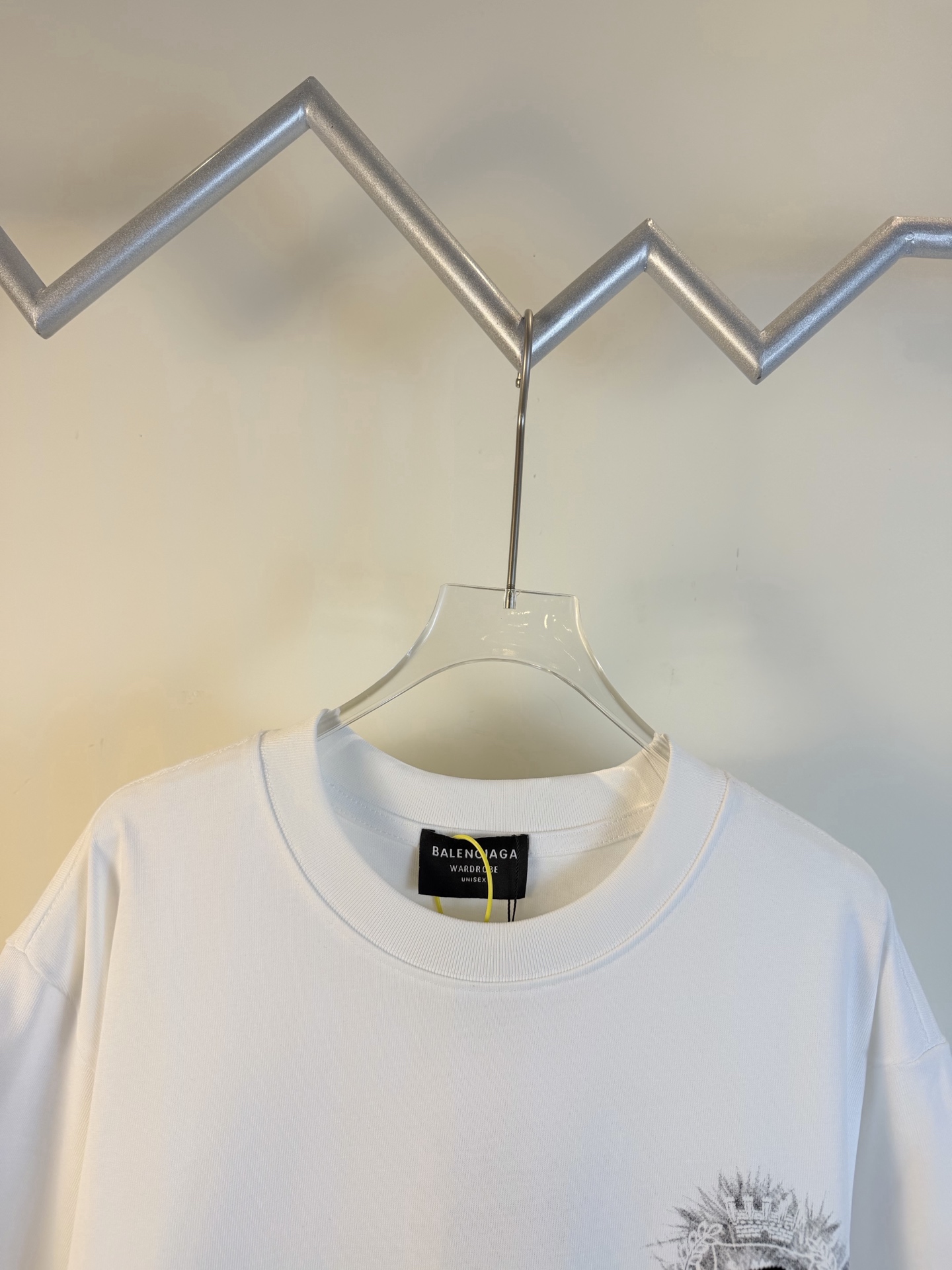 Balenciaga 原單 男款 刺繡Logo短袖T恤 白色簡約潮流款| 15 Balenciaga 原單 男款 刺繡Logo短袖T恤 白色簡約潮流款