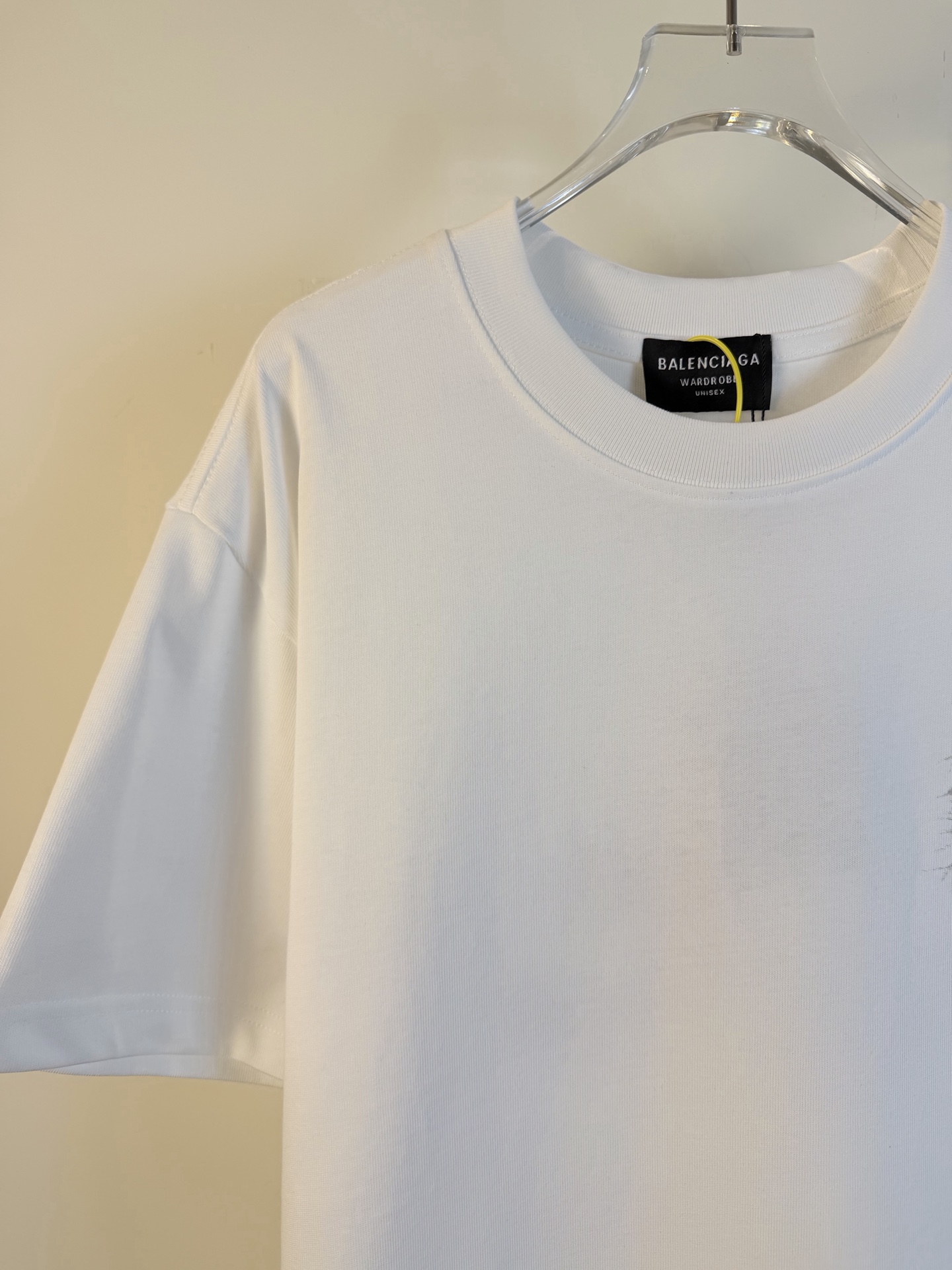 Balenciaga 原單 男款 刺繡Logo短袖T恤 白色簡約潮流款| 12 Balenciaga 原單 男款 刺繡Logo短袖T恤 白色簡約潮流款