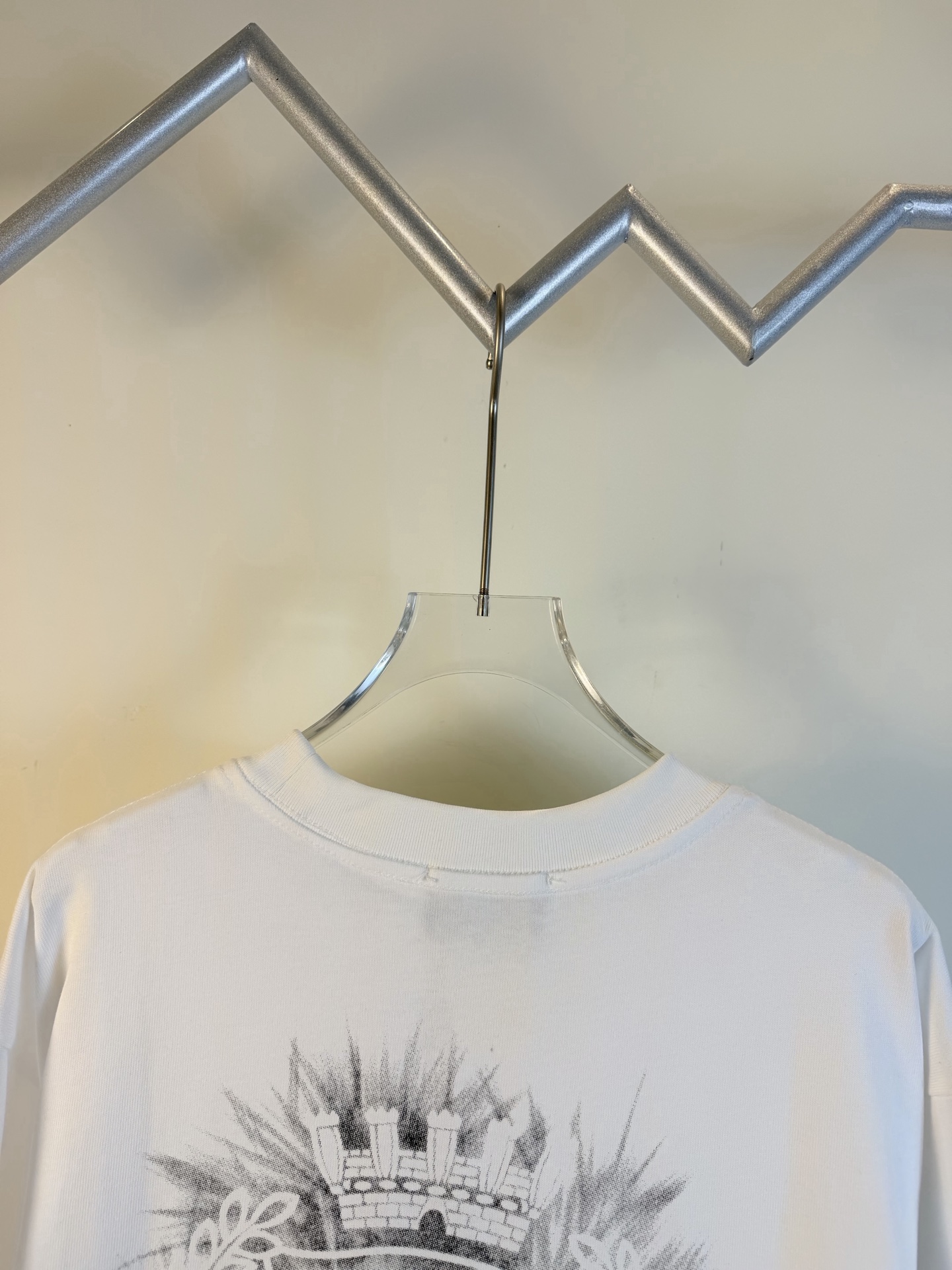 Balenciaga 原單 男款 刺繡Logo短袖T恤 白色簡約潮流款| 10 Balenciaga 原單 男款 刺繡Logo短袖T恤 白色簡約潮流款