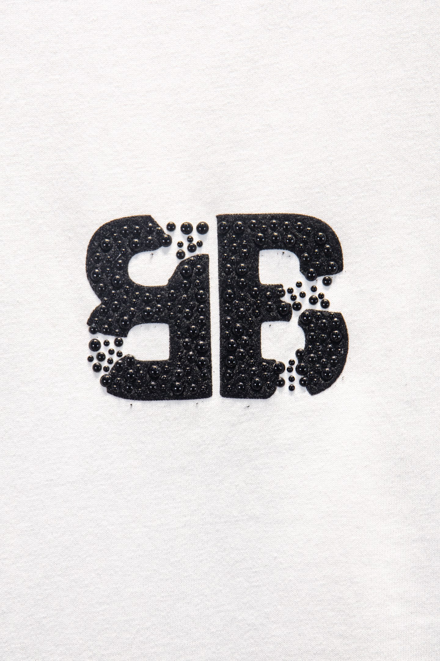 Balenciaga 高仿 男款 BB水鑽Logo短袖T恤 白色時尚潮流| 12 Balenciaga 高仿 男款 BB水鑽Logo短袖T恤 白色時尚潮流
