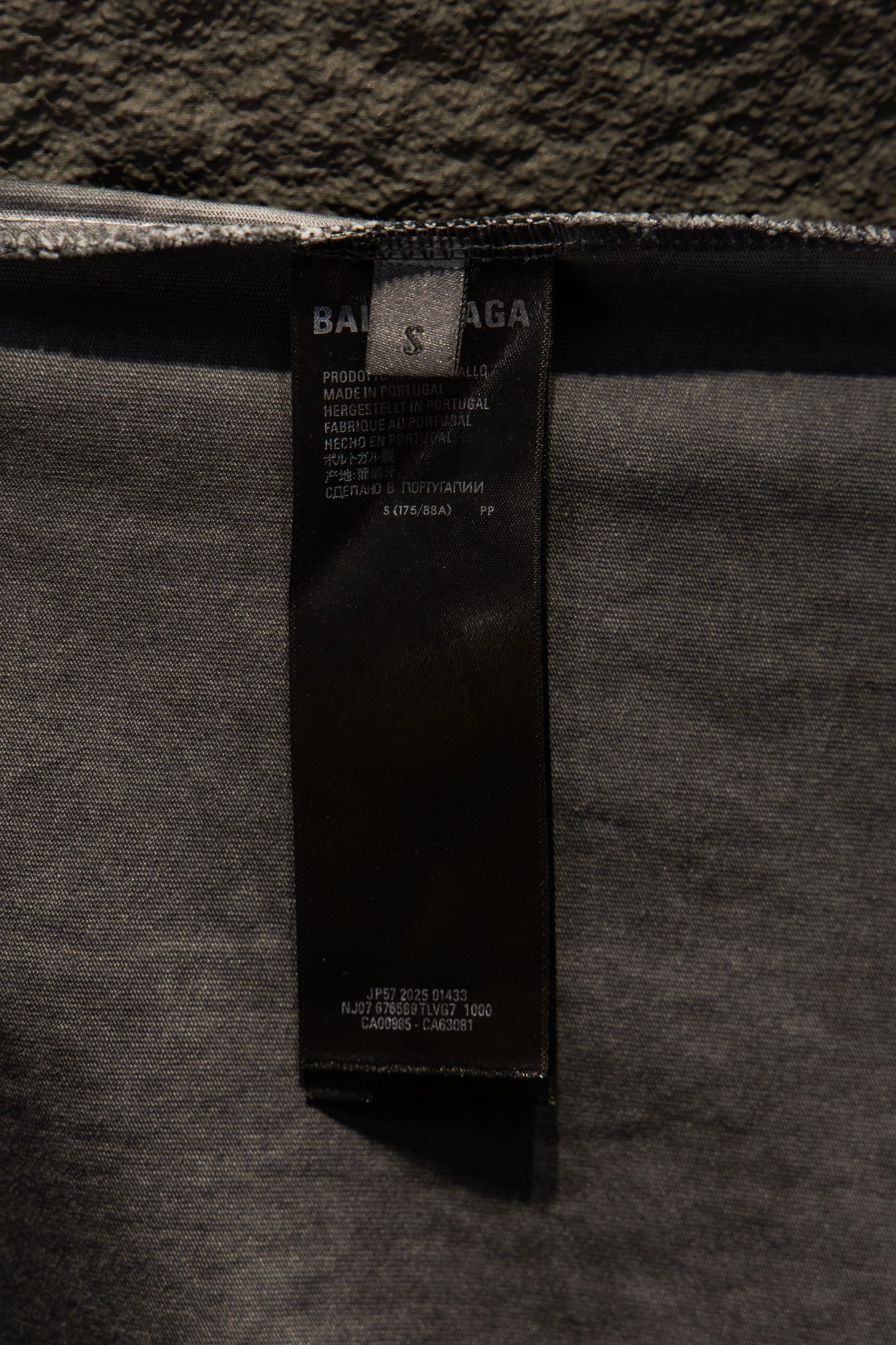 Balenciaga A貨 男款 BB水鑽Logo短袖T恤 灰色復古街頭風| 7 Balenciaga A貨 男款 BB水鑽Logo短袖T恤 灰色復古街頭風