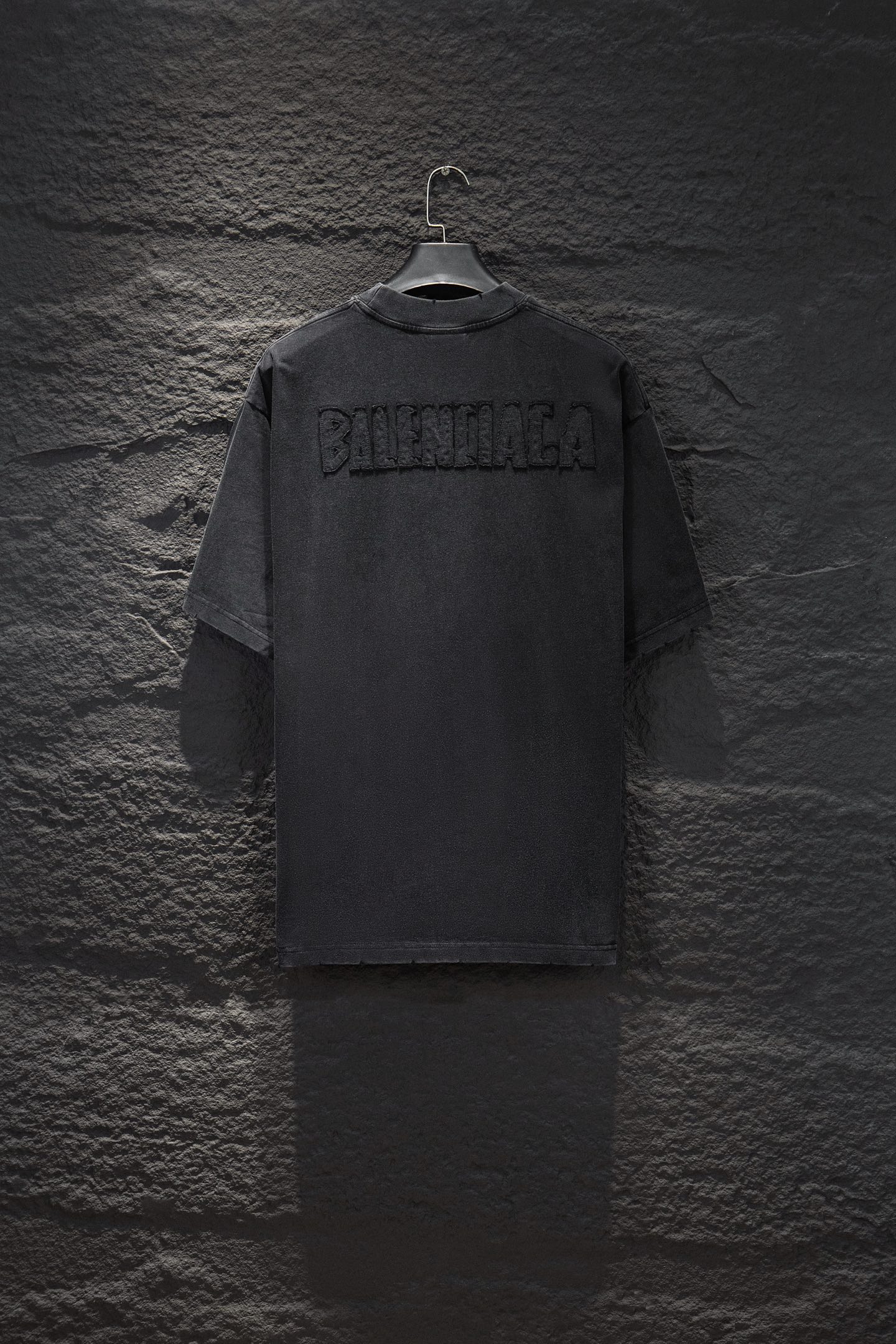 Balenciaga 高仿 男款 復古浮雕Logo短袖T恤 水洗街頭潮流款| 14 Balenciaga 高仿 男款 復古浮雕Logo短袖T恤 水洗街頭潮流款
