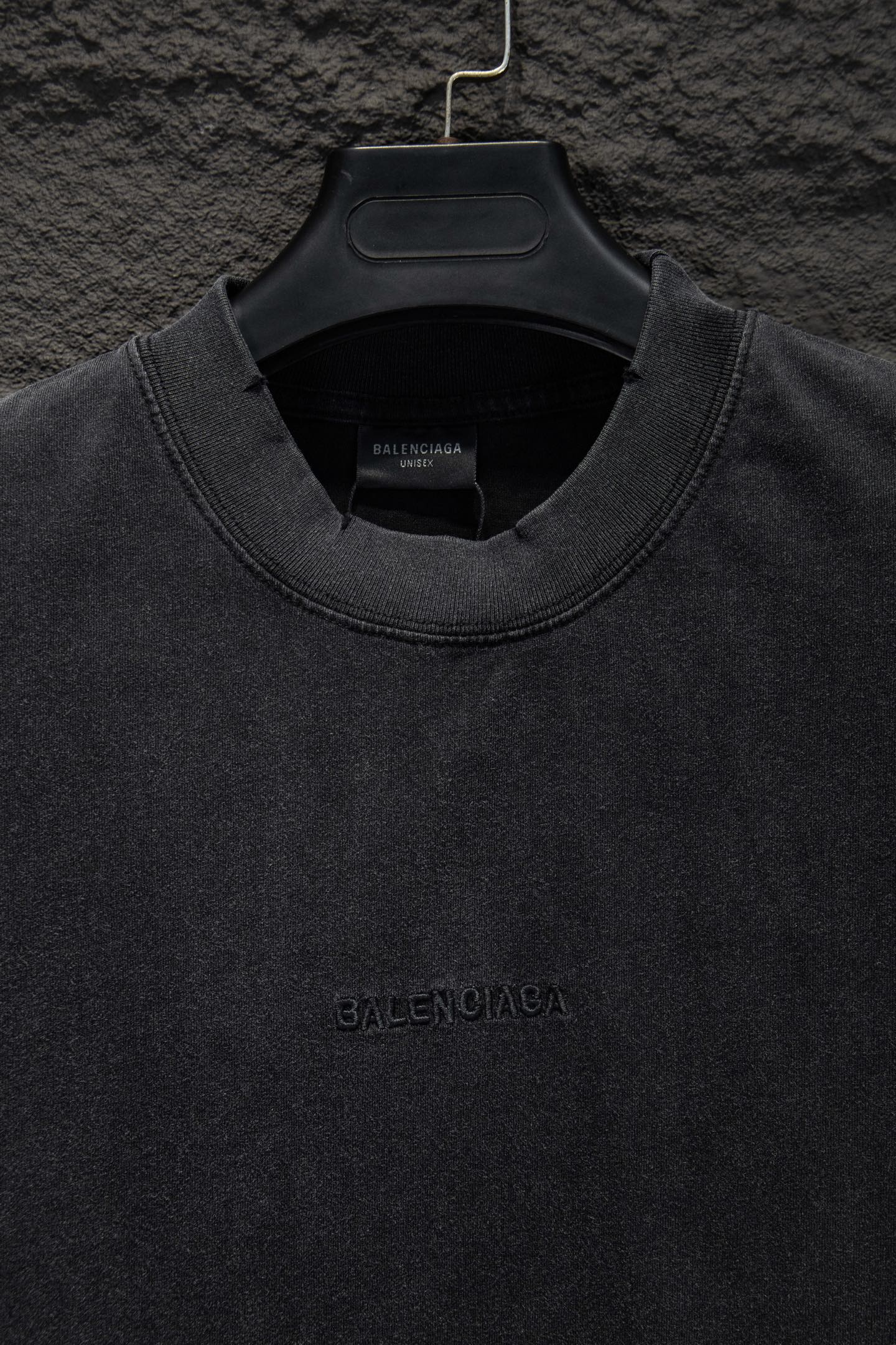 Balenciaga 高仿 男款 復古浮雕Logo短袖T恤 水洗街頭潮流款| 13 Balenciaga 高仿 男款 復古浮雕Logo短袖T恤 水洗街頭潮流款