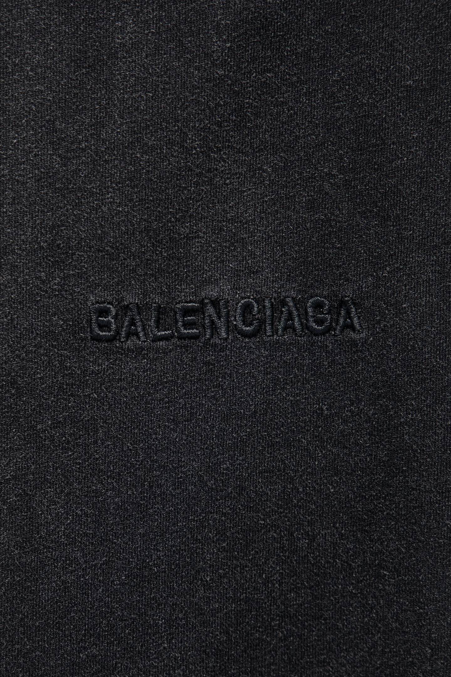 Balenciaga 高仿 男款 復古浮雕Logo短袖T恤 水洗街頭潮流款| 12 Balenciaga 高仿 男款 復古浮雕Logo短袖T恤 水洗街頭潮流款