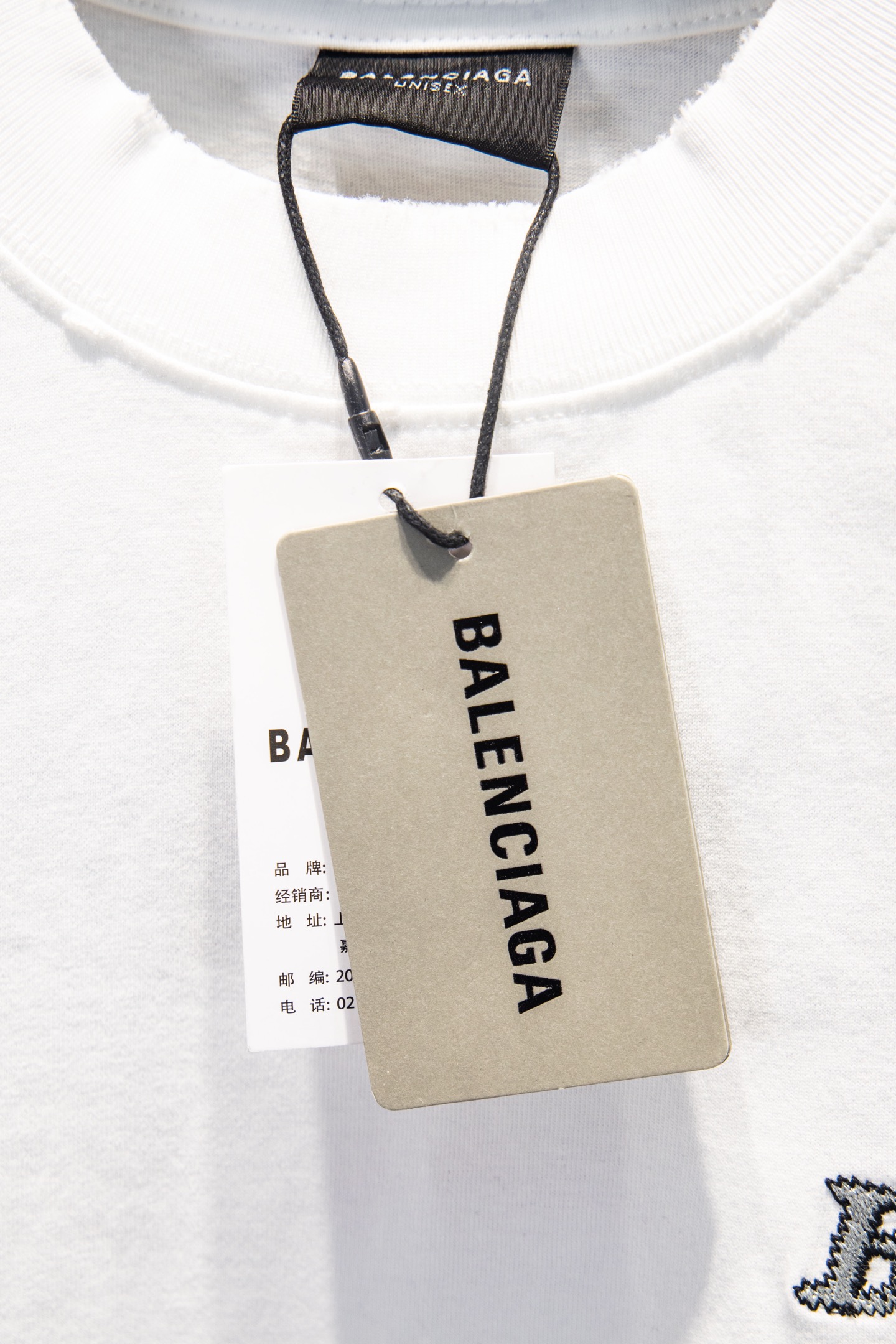 Balenciaga A貨 男款 刺繡Logo短袖T恤 極簡街頭休閒款| 8 Balenciaga A貨 男款 刺繡Logo短袖T恤 極簡街頭休閒款