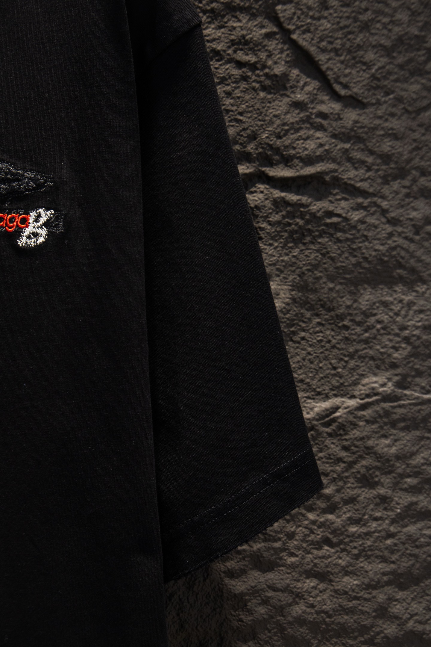 Balenciaga 原單 男款 刺繡Logo短袖T恤 黑色極簡街頭潮流款| 10 Balenciaga 原單 男款 刺繡Logo短袖T恤 黑色極簡街頭潮流款