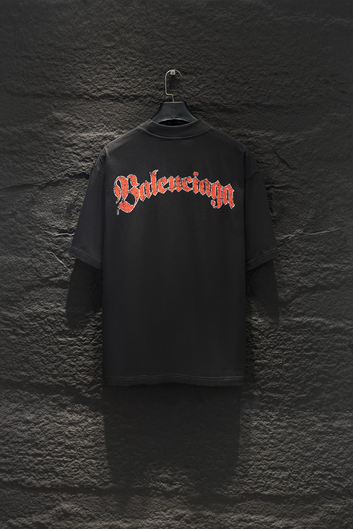 Balenciaga A貨 男款 徽章印花短袖T恤 黑色街頭潮流款| 14 Balenciaga A貨 男款 徽章印花短袖T恤 黑色街頭潮流款