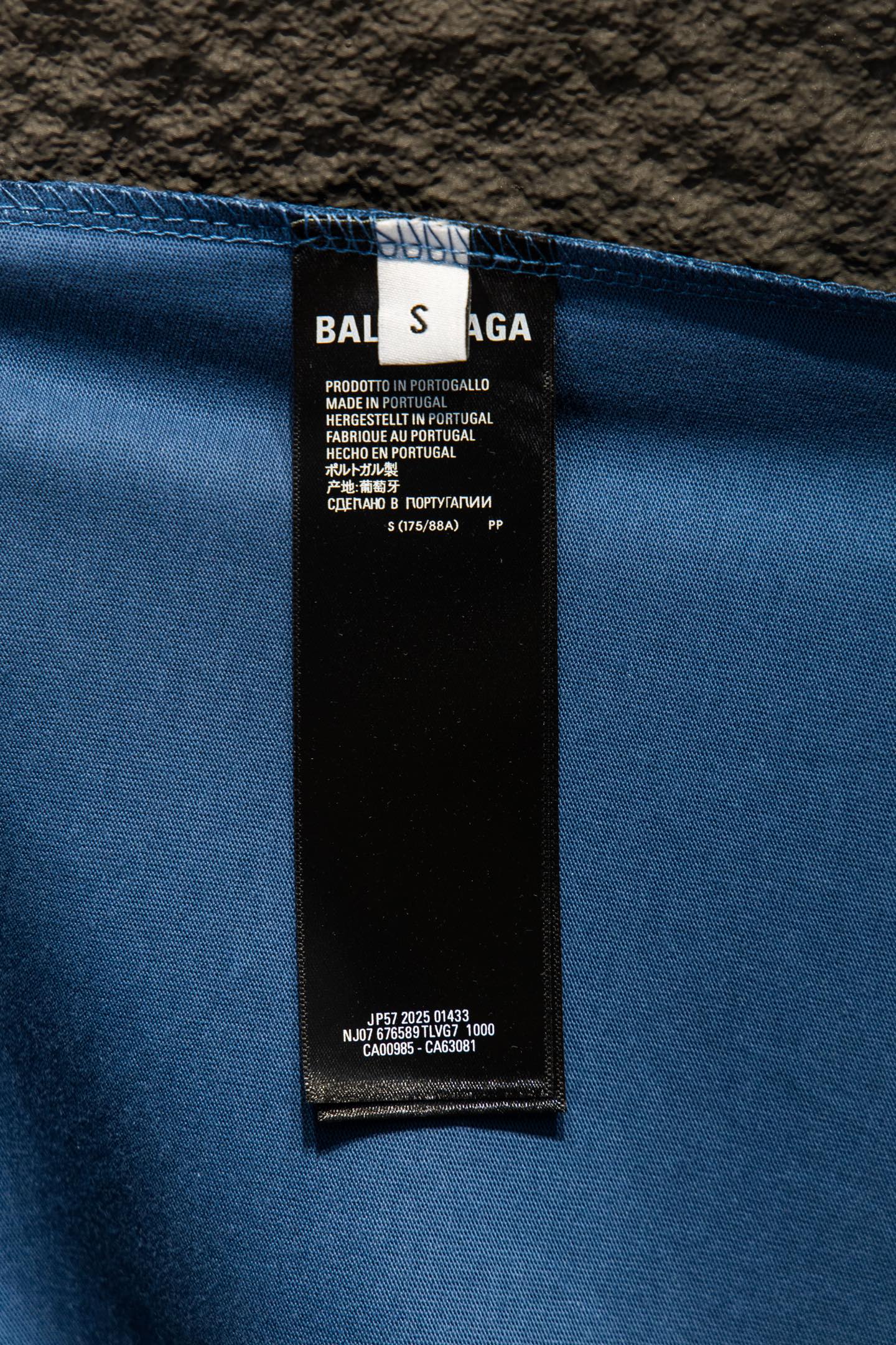 Balenciaga 原單 男款 五角星印花短袖T恤 藍色寬鬆版型 潮流街頭風| 7 Balenciaga 原單 男款 五角星印花短袖T恤 藍色寬鬆版型 潮流街頭風