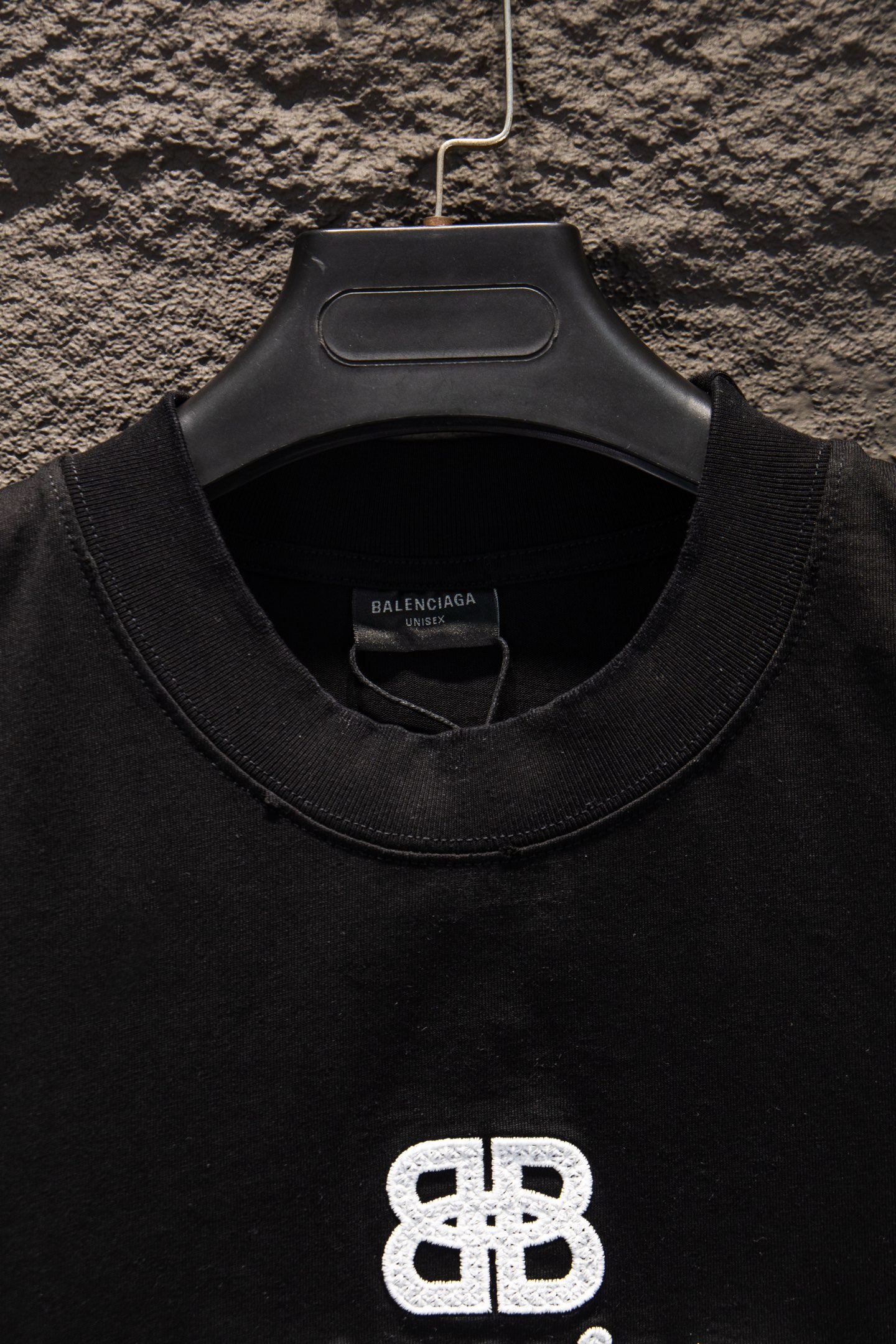 Balenciaga 高仿 男款 BB字母Logo短袖T恤 黑色寬鬆潮流時尚款| 13 Balenciaga 高仿 男款 BB字母Logo短袖T恤 黑色寬鬆潮流時尚款
