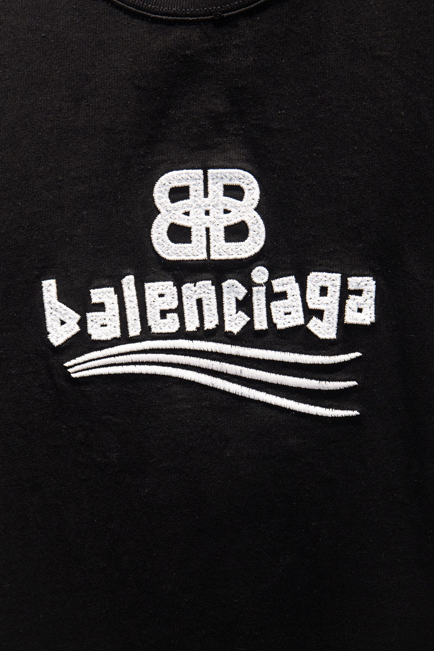 Balenciaga 高仿 男款 BB字母Logo短袖T恤 黑色寬鬆潮流時尚款| 12 Balenciaga 高仿 男款 BB字母Logo短袖T恤 黑色寬鬆潮流時尚款
