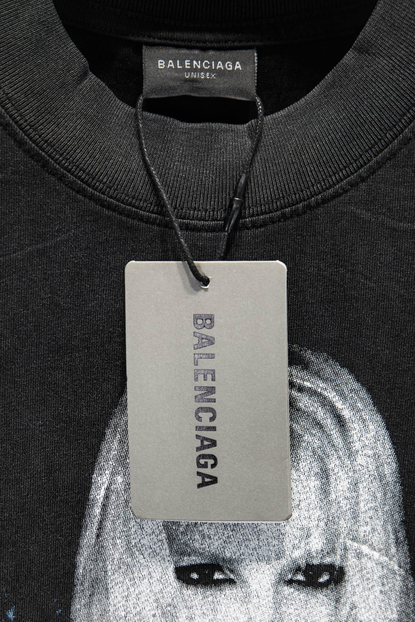 Balenciaga 高仿 男款 BB字母Logo短袖T恤 黑色寬鬆街頭潮流款| 8 Balenciaga 高仿 男款 BB字母Logo短袖T恤 黑色寬鬆街頭潮流款
