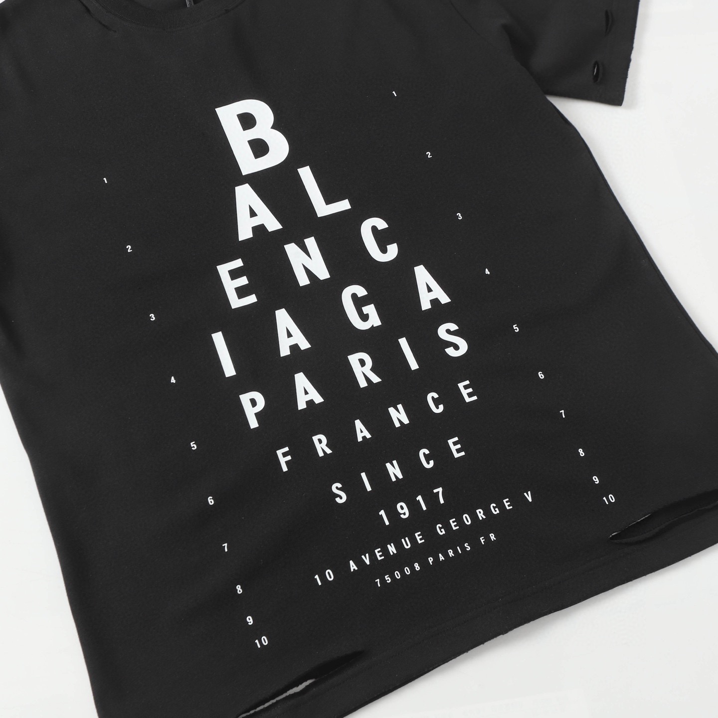 Balenciaga 一比一 男款字母印花短袖T恤 街頭潮流設計| 12 Balenciaga 一比一 男款字母印花短袖T恤 街頭潮流設計