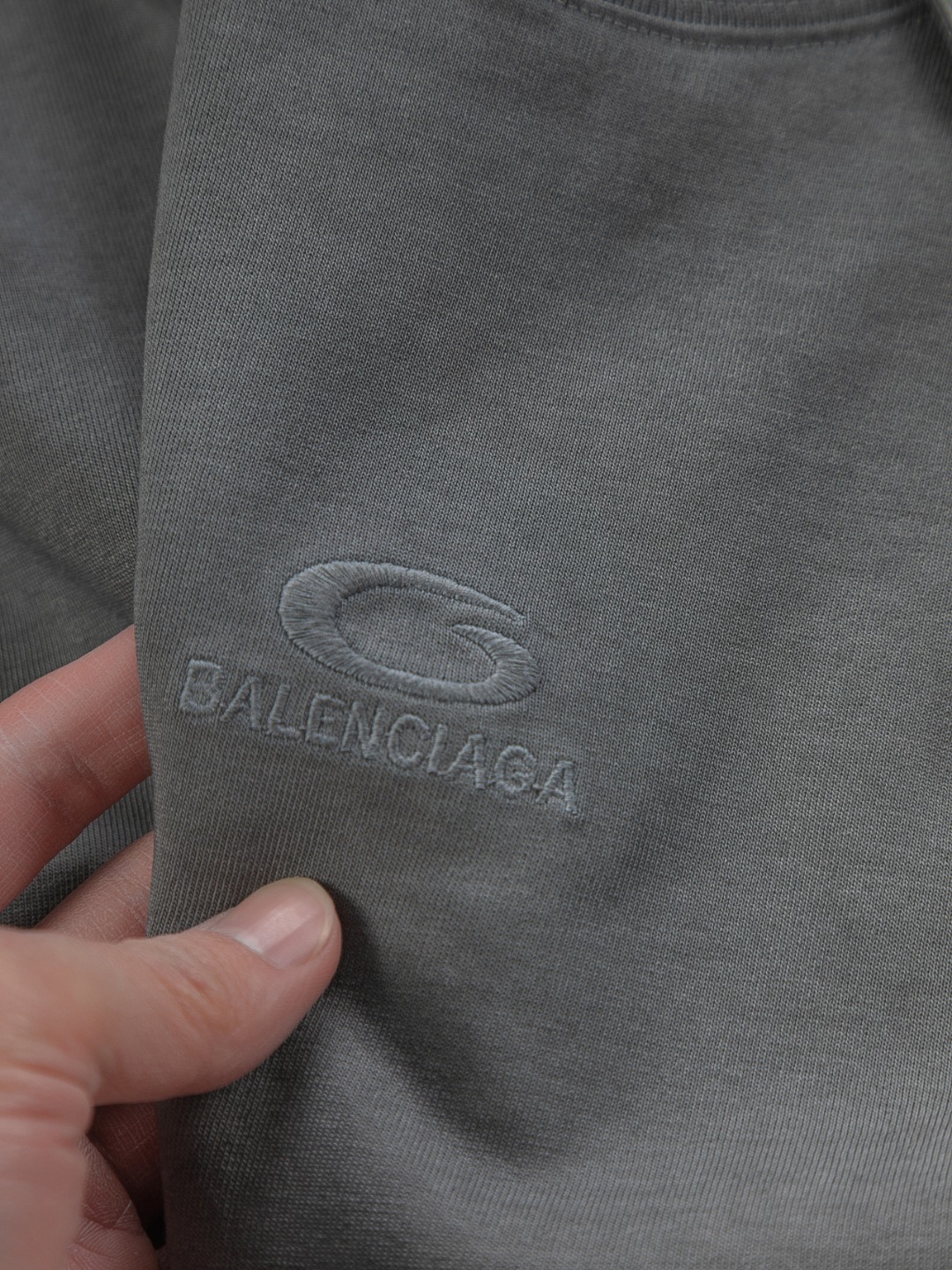Balenciaga 一比一 男款做舊水洗短袖T恤 潮流休閒設計| 9 Balenciaga 一比一 男款做舊水洗短袖T恤 潮流休閒設計
