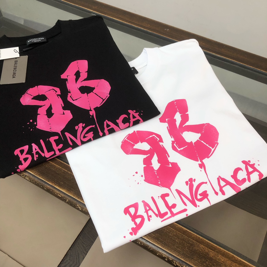 Balenciaga 高仿 男款潮流印花短袖T恤 百搭休閒款| 14 Balenciaga 高仿 男款潮流印花短袖T恤 百搭休閒款