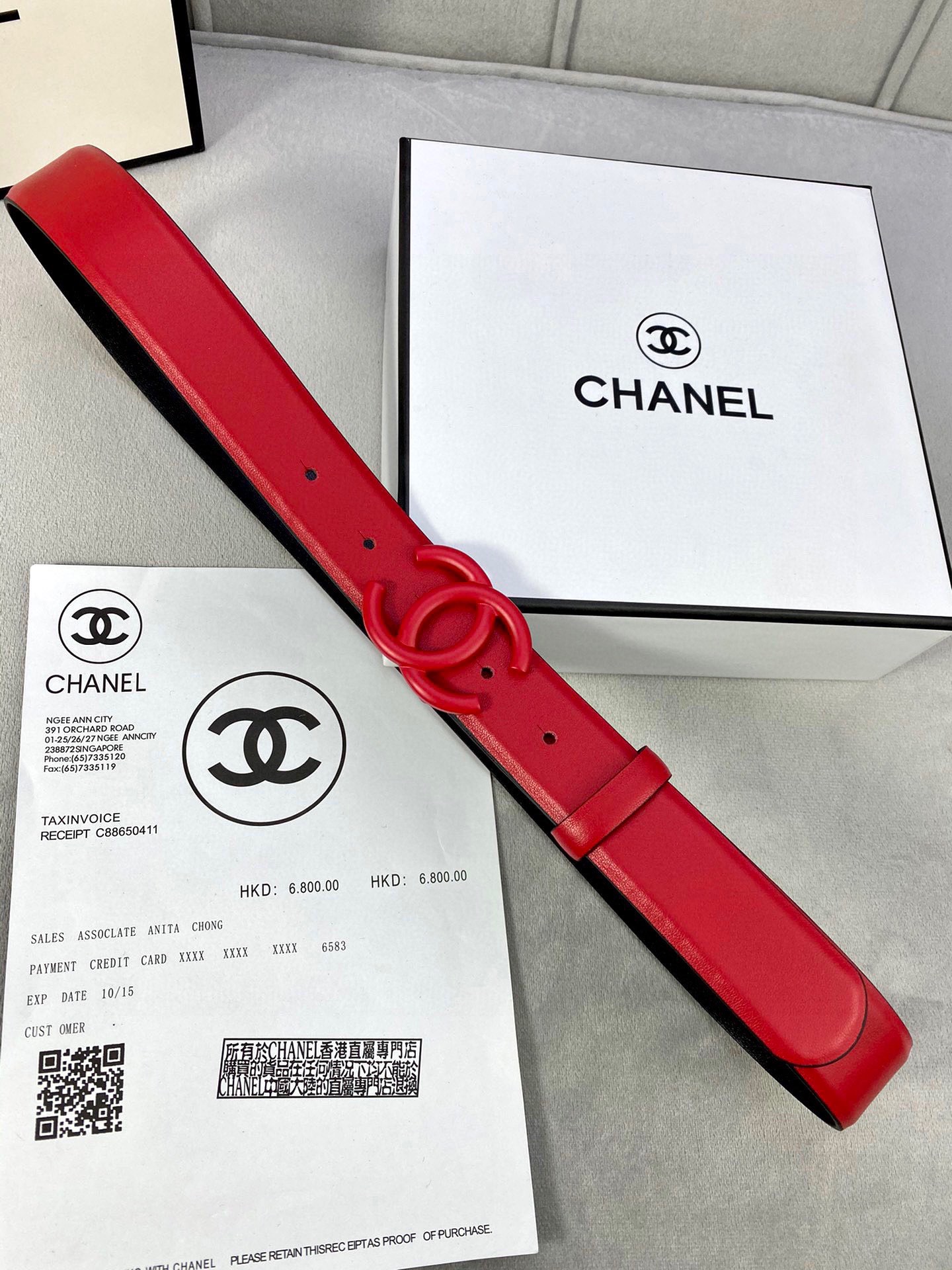 Chanel 高仿 紅色雙C扣皮帶 女士百搭時尚腰帶| 10 Chanel 高仿 紅色雙C扣皮帶 女士百搭時尚腰帶