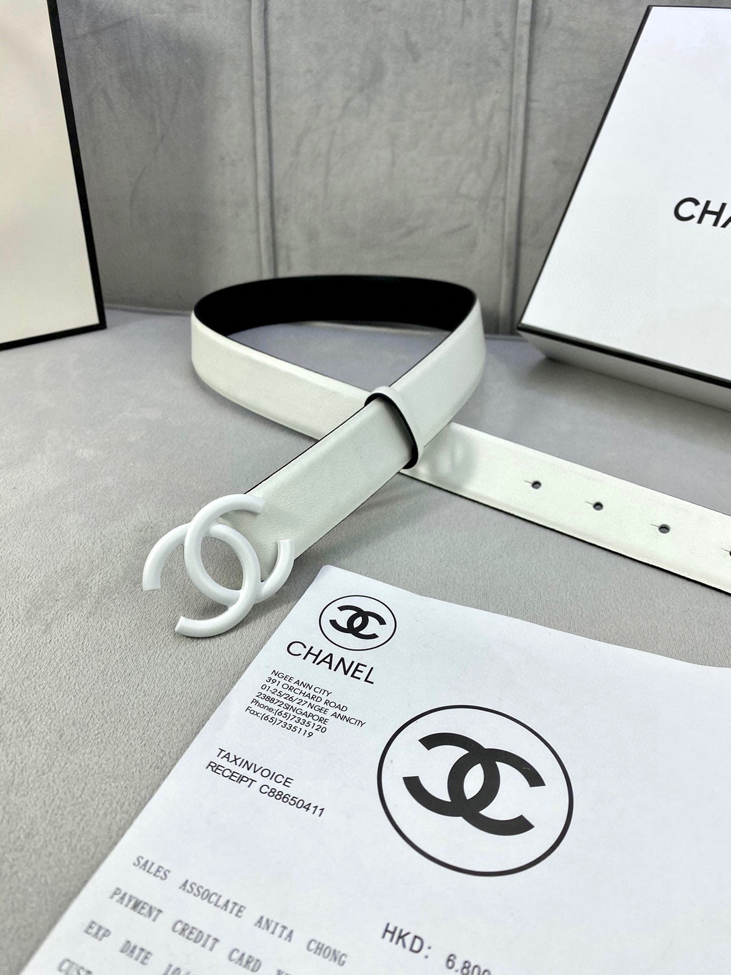 Chanel 高仿 白色雙C扣皮帶 女士百搭腰帶| 11 Chanel 高仿 白色雙C扣皮帶 女士百搭腰帶