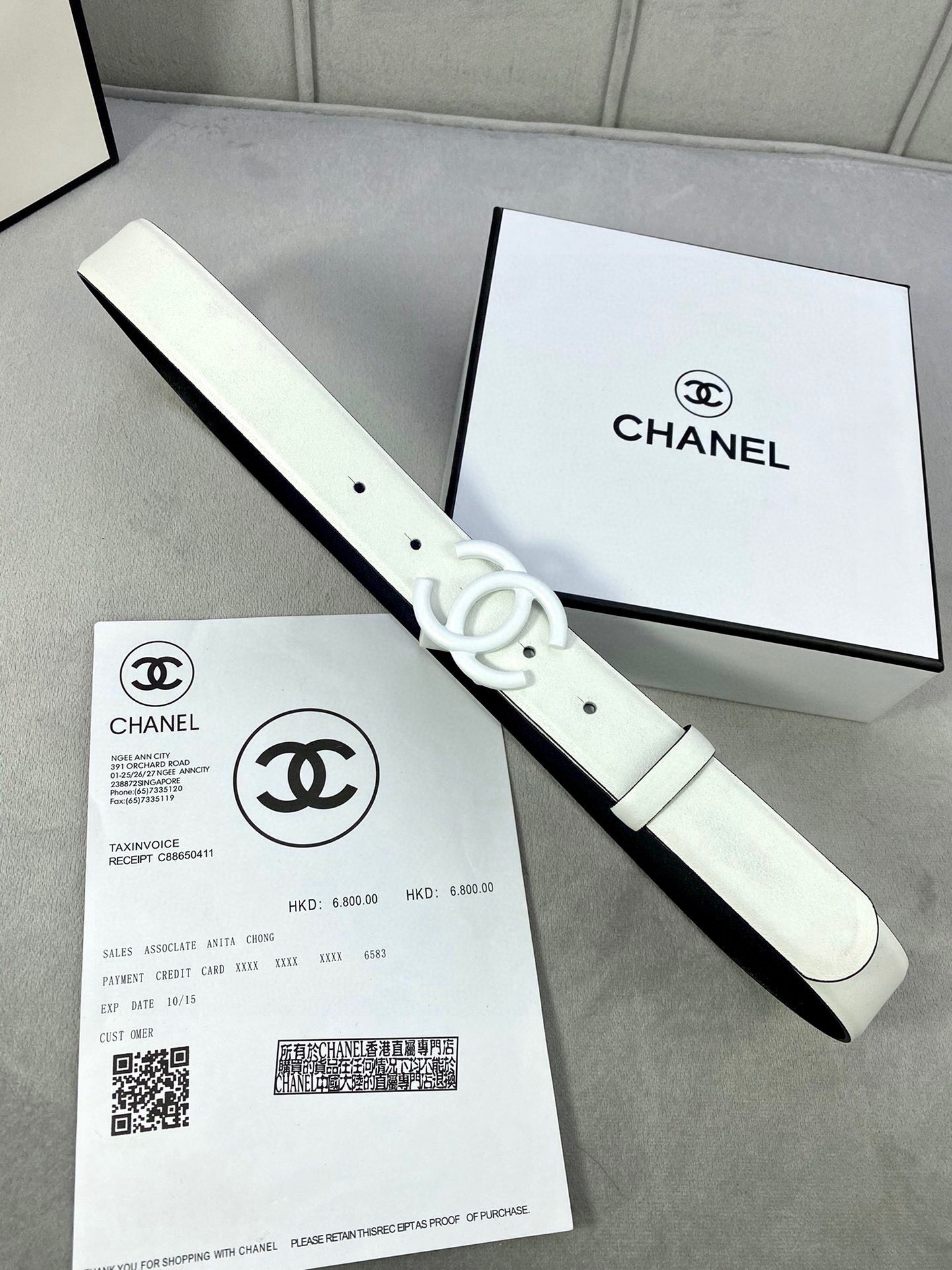 Chanel 高仿 白色雙C扣皮帶 女士百搭腰帶| 10 Chanel 高仿 白色雙C扣皮帶 女士百搭腰帶