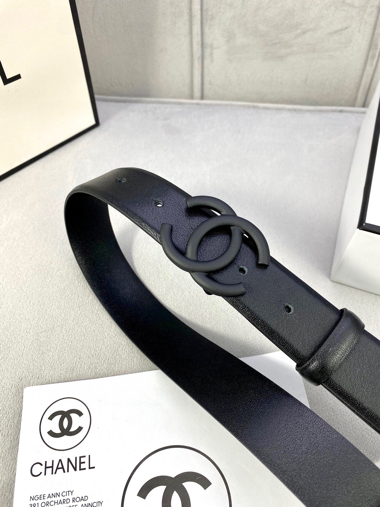 Chanel 原單 黑色雙C扣皮帶 小香風女士腰帶| 13 Chanel 原單 黑色雙C扣皮帶 小香風女士腰帶