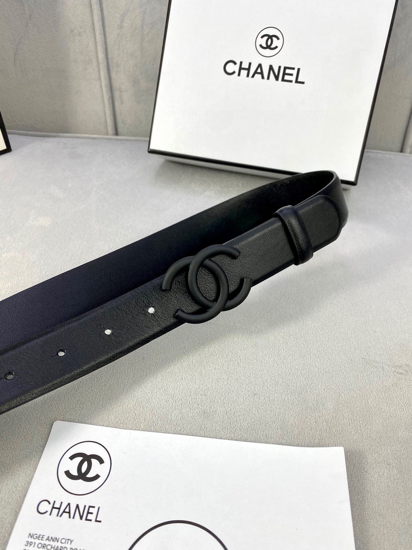 Chanel 原單 黑色雙C扣皮帶 小香風女士腰帶| 12 Chanel 原單 黑色雙C扣皮帶 小香風女士腰帶