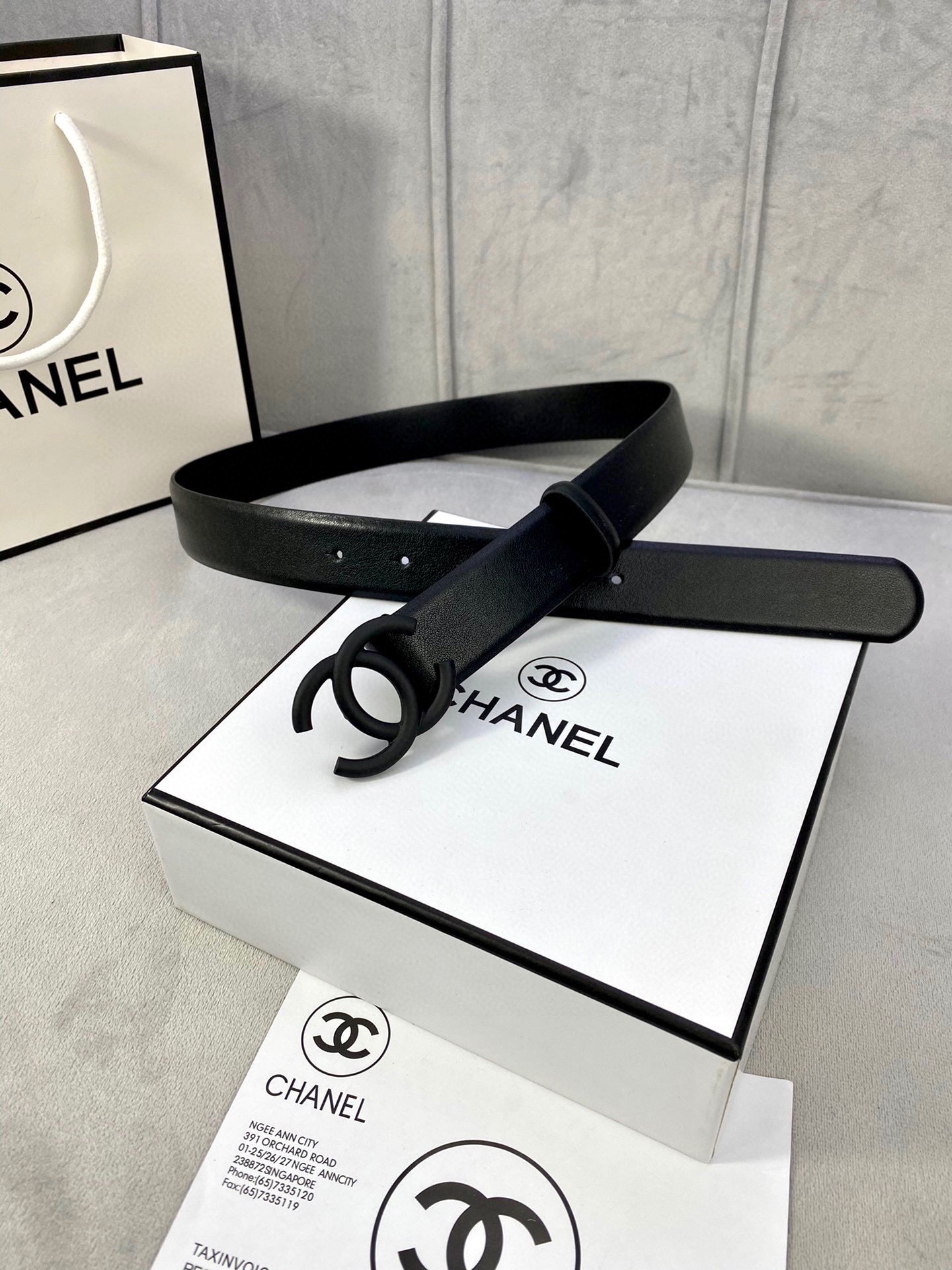 Chanel 原單 黑色雙C扣皮帶 小香風女士腰帶| 11 Chanel 原單 黑色雙C扣皮帶 小香風女士腰帶