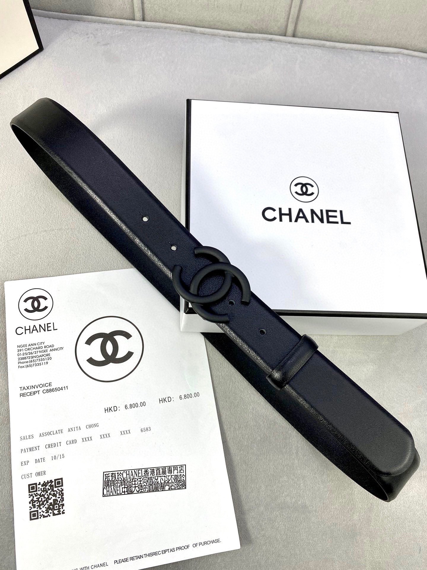 Chanel 原單 黑色雙C扣皮帶 小香風女士腰帶| 10 Chanel 原單 黑色雙C扣皮帶 小香風女士腰帶