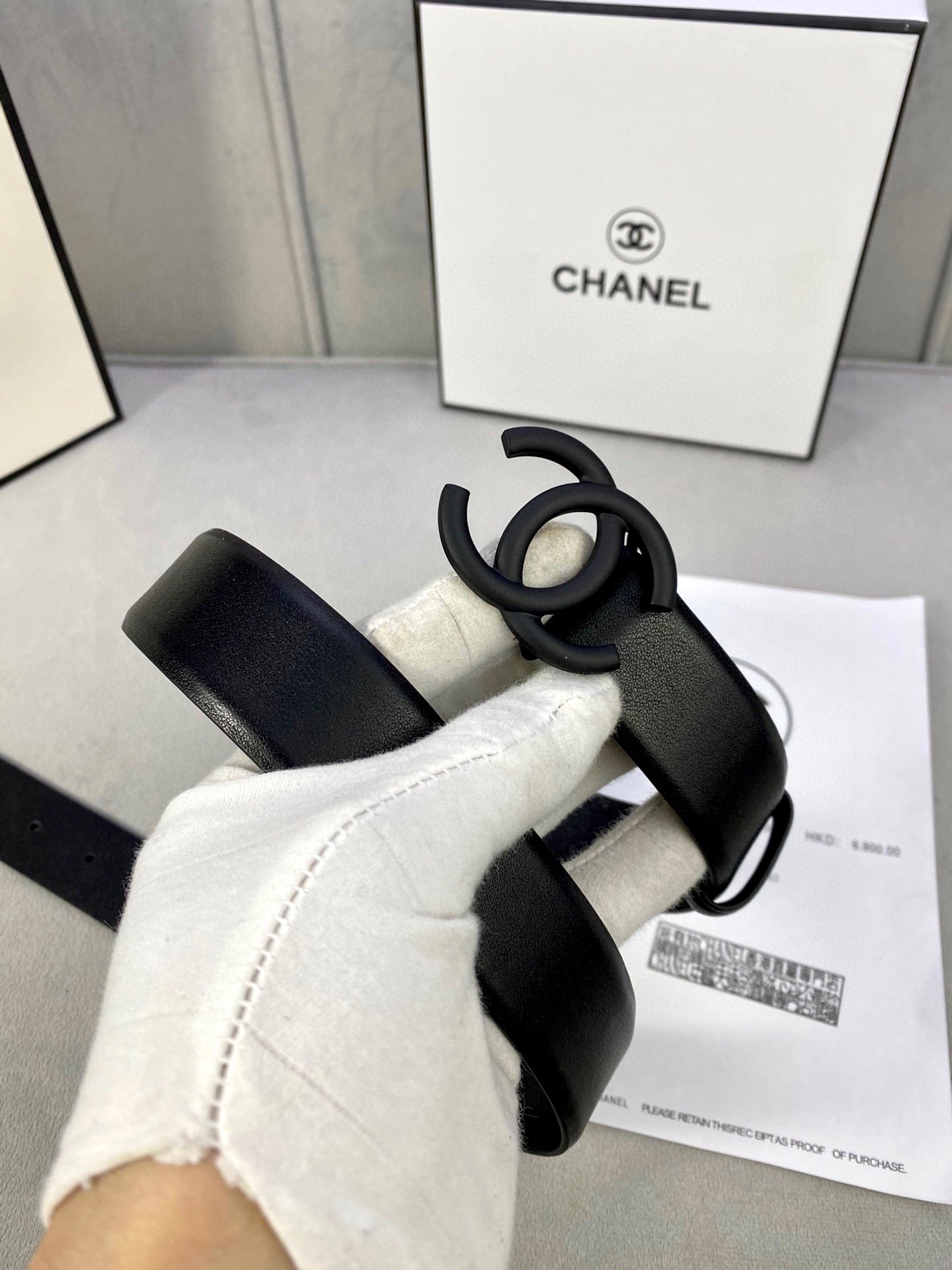 Chanel 原單 黑色雙C扣皮帶 小香風女士腰帶| 7 Chanel 原單 黑色雙C扣皮帶 小香風女士腰帶
