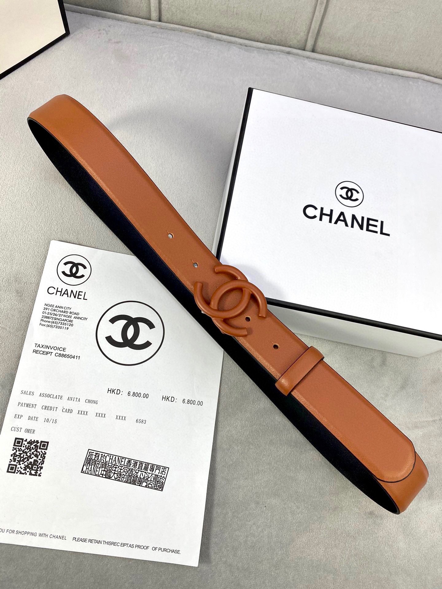 Chanel A貨 棕色雙C扣皮帶 女士時尚百搭腰帶| 11 Chanel A貨 棕色雙C扣皮帶 女士時尚百搭腰帶