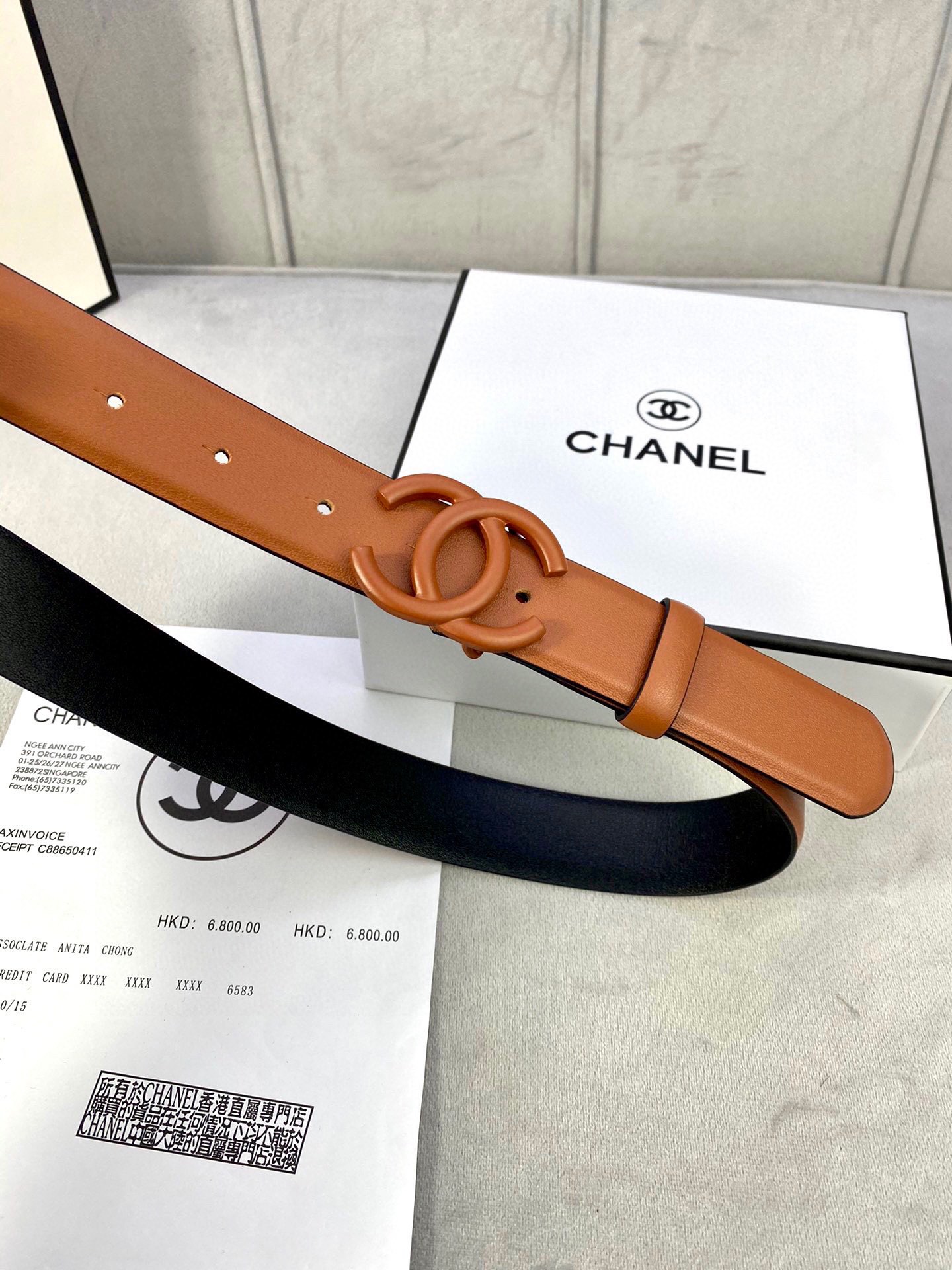 Chanel A貨 棕色雙C扣皮帶 女士時尚百搭腰帶| 9 Chanel A貨 棕色雙C扣皮帶 女士時尚百搭腰帶