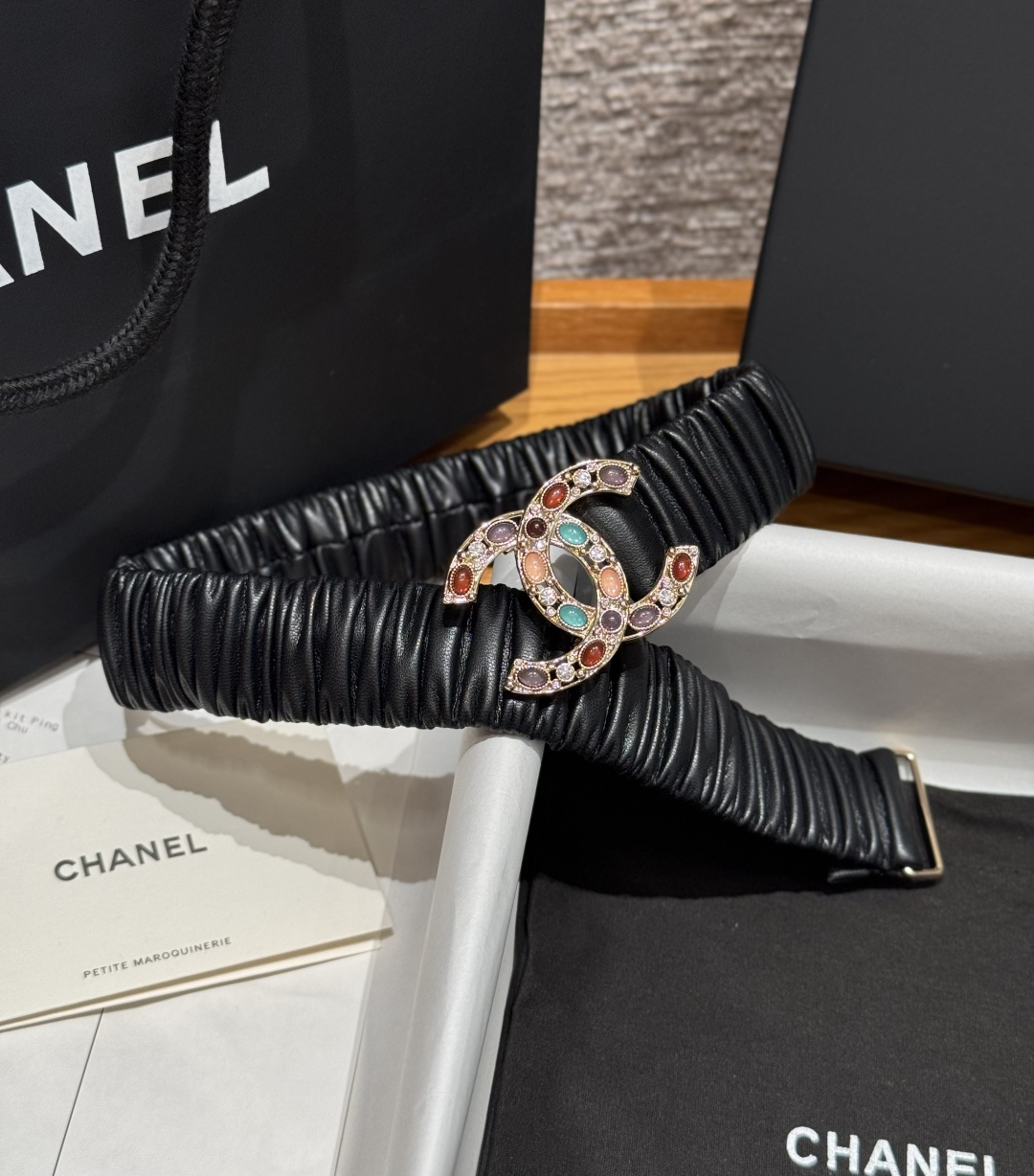 Chanel彩寶雙C扣彈力女士皮帶 高仿小香風時尚百搭腰帶| 13 Chanel彩寶雙C扣彈力女士皮帶 高仿小香風時尚百搭腰帶