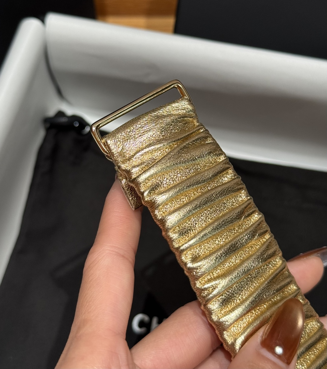 Chanel金色彩寶雙C扣女士腰帶 原單小香風彈力皮帶| 8 Chanel金色彩寶雙C扣女士腰帶 原單小香風彈力皮帶