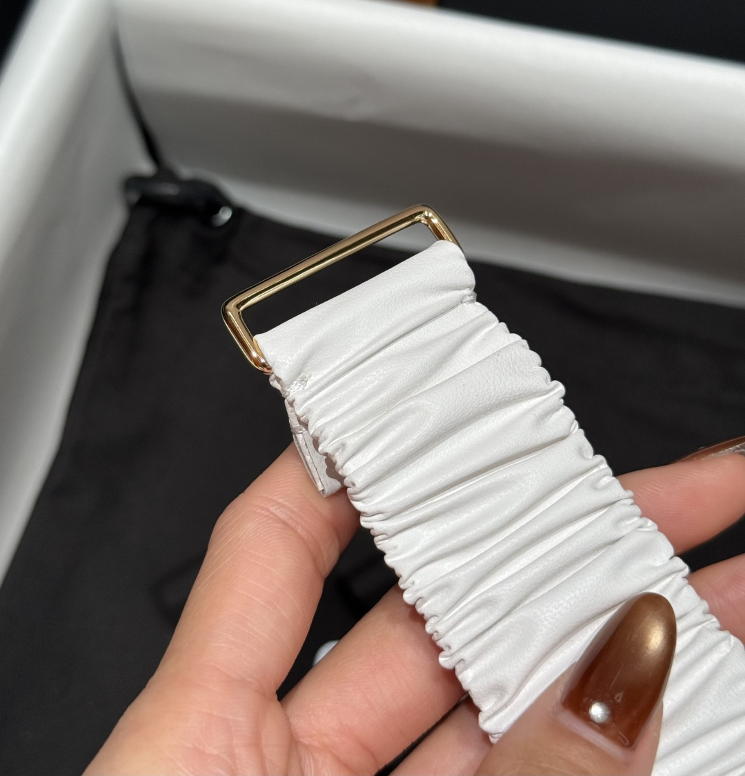 Chanel白色彩寶雙C扣女士腰帶 A貨小香風彈力皮帶| 8 Chanel白色彩寶雙C扣女士腰帶 A貨小香風彈力皮帶