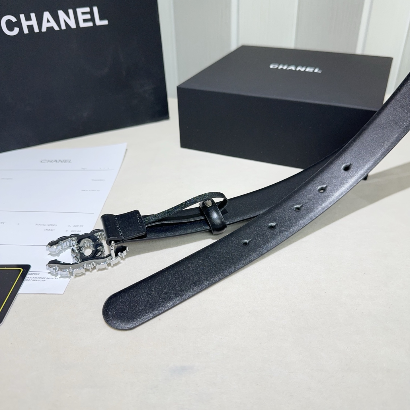 CHANEL 高仿 女款 珍珠雙C水鑽皮帶 氣質百搭時尚腰帶| 8 CHANEL 高仿 女款 珍珠雙C水鑽皮帶 氣質百搭時尚腰帶