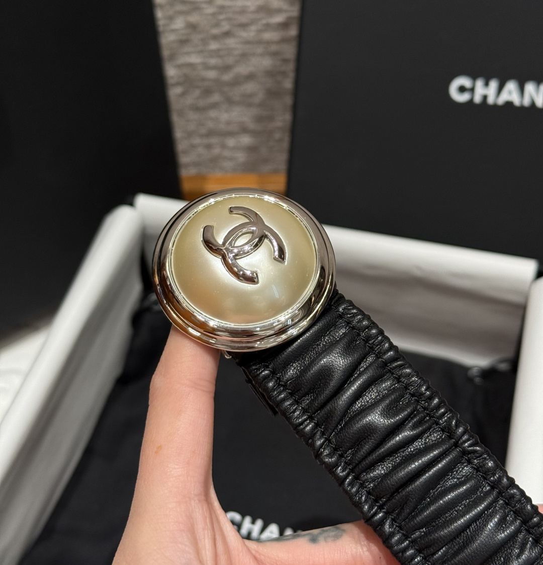 CHANEL 一比一 女款 彈力雙C皮帶 經典時尚設計腰帶| 9 CHANEL 一比一 女款 彈力雙C皮帶 經典時尚設計腰帶
