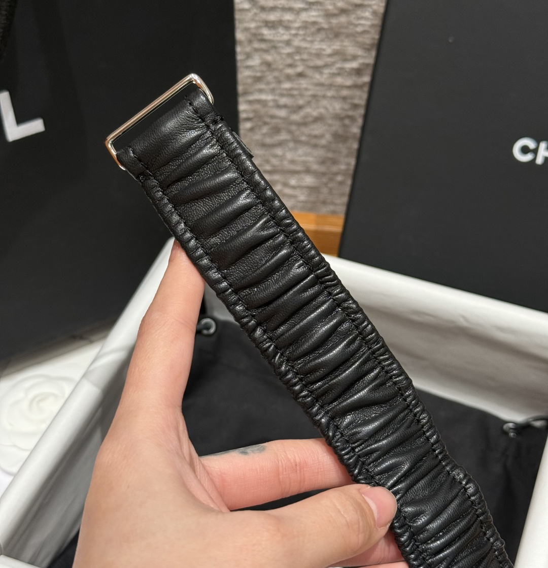 CHANEL 一比一 女款 彈力雙C皮帶 經典時尚設計腰帶| 8 CHANEL 一比一 女款 彈力雙C皮帶 經典時尚設計腰帶