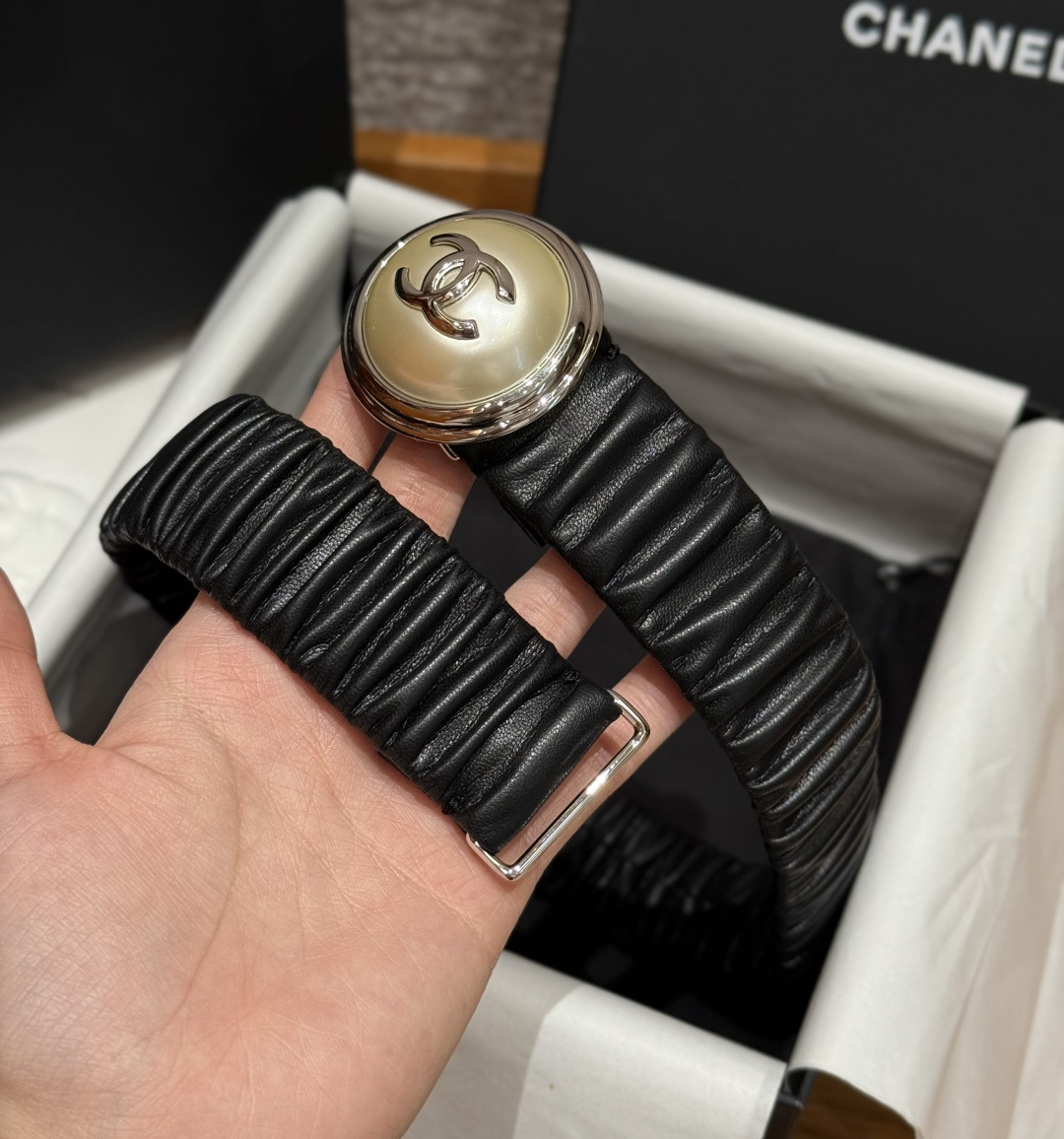 CHANEL 原單 女款 彈力雙C皮帶 經典高級感設計腰帶| 11 CHANEL 原單 女款 彈力雙C皮帶 經典高級感設計腰帶