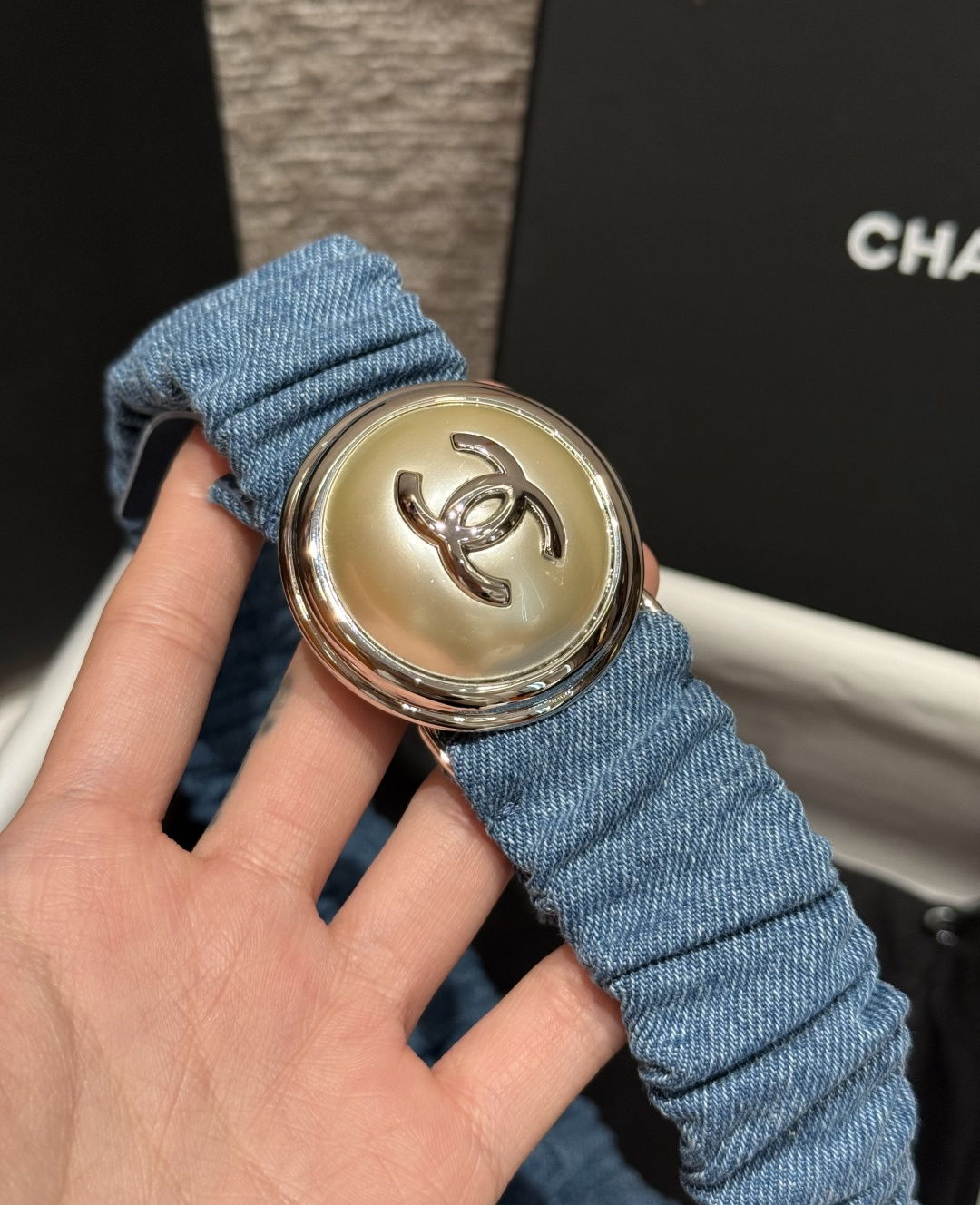 CHANEL A貨 女款 牛仔雙C彈力皮帶 時尚休閒腰帶| 11 CHANEL A貨 女款 牛仔雙C彈力皮帶 時尚休閒腰帶