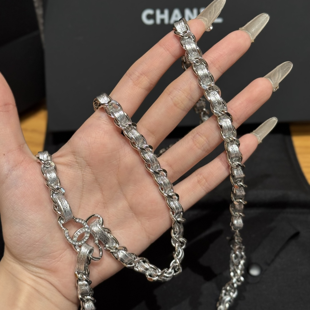 CHANEL A貨 女款 羽葉水晶鏈條腰鏈 華麗設計時尚腰飾| 9 CHANEL A貨 女款 羽葉水晶鏈條腰鏈 華麗設計時尚腰飾
