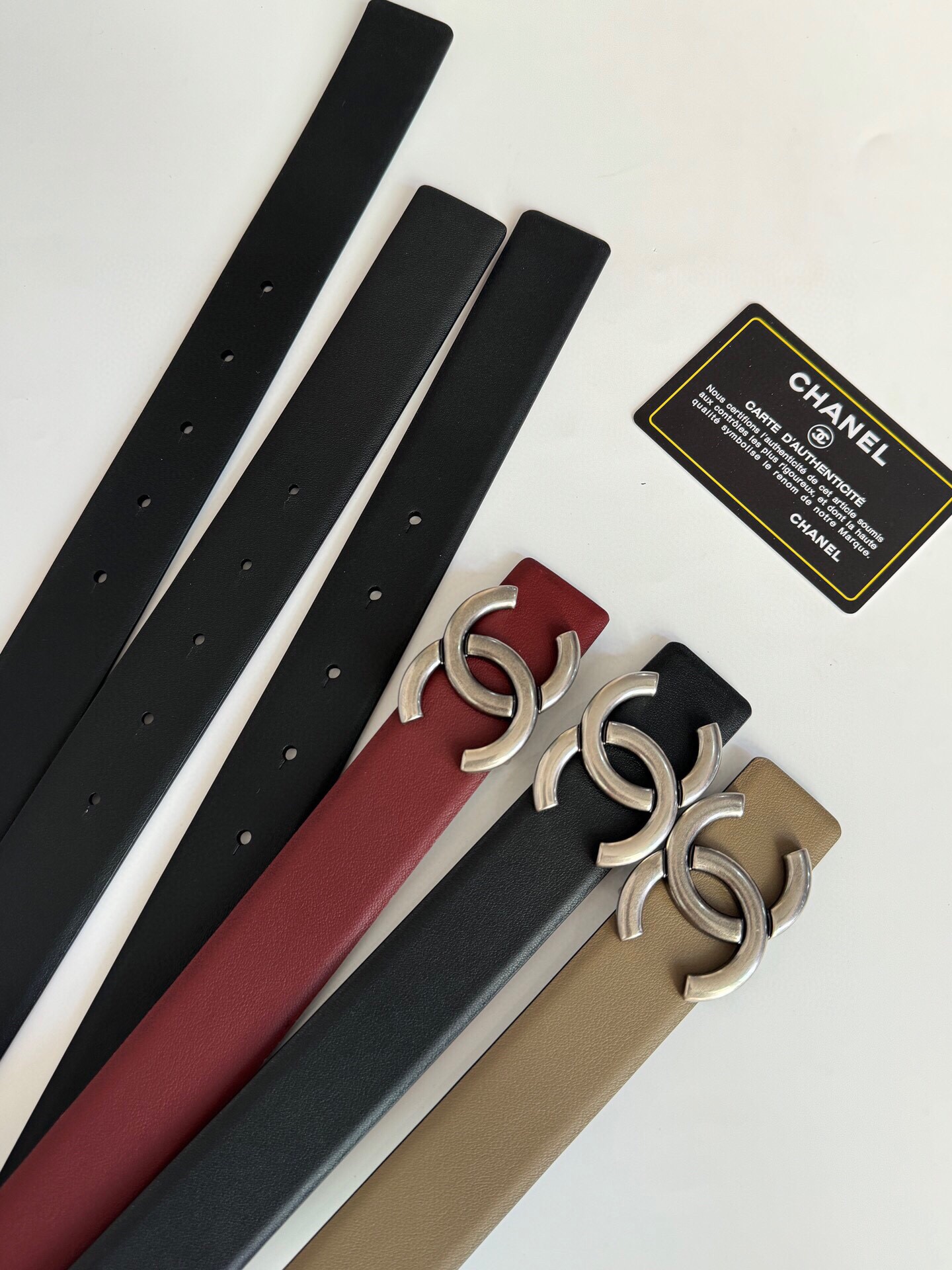 CHANEL A貨 女款 雙C牛皮皮帶 卡其色氣質時尚腰帶| 6 CHANEL A貨 女款 雙C牛皮皮帶 卡其色氣質時尚腰帶