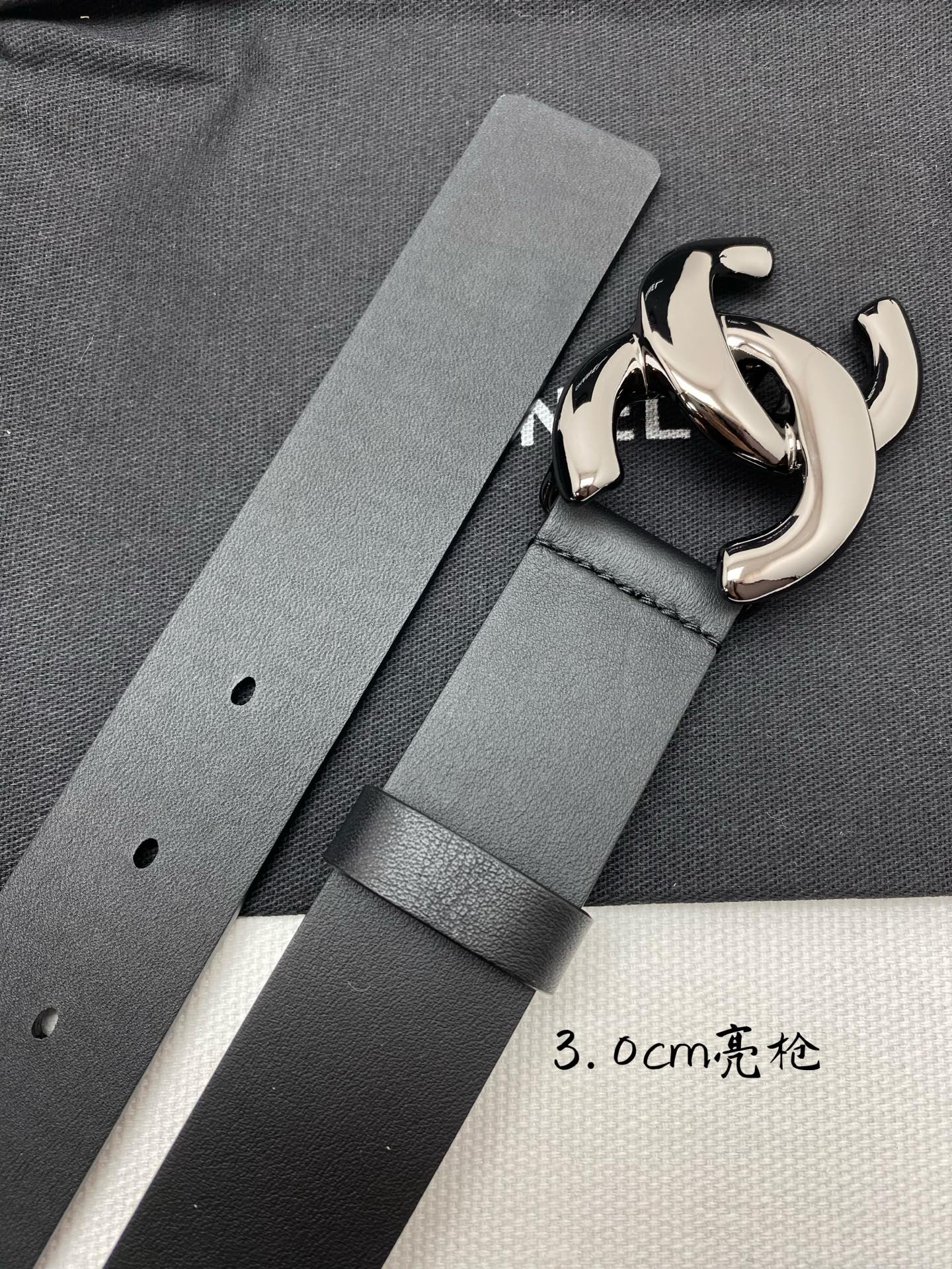 CHANEL 高仿女款 3.0cm雙C扣黑色牛皮腰帶 百搭時尚皮帶| 10 CHANEL 高仿女款 3.0cm雙C扣黑色牛皮腰帶 百搭時尚皮帶