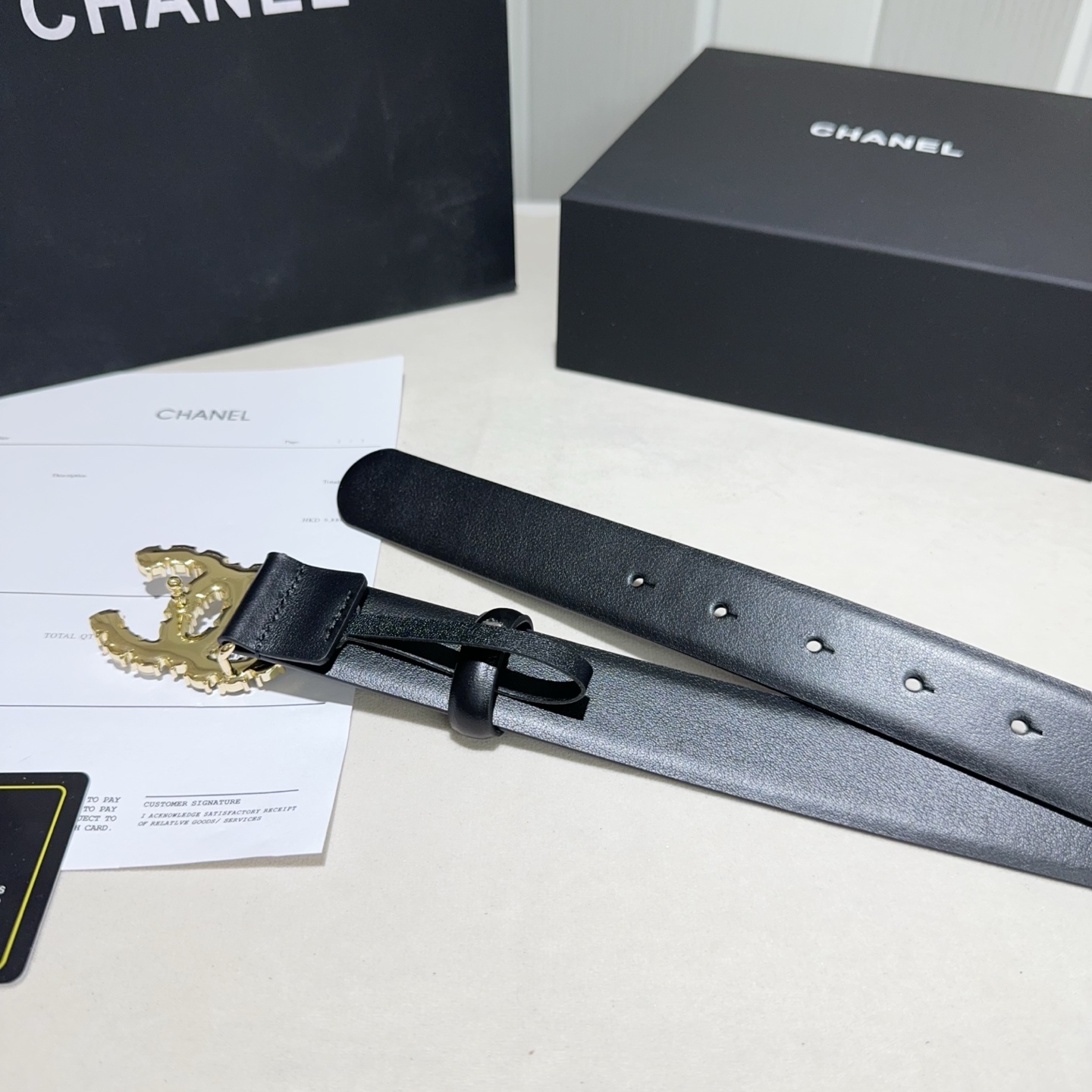 CHANEL高仿 女款 珍珠雙C扣牛皮皮帶 氣質百搭腰帶| 8 CHANEL高仿 女款 珍珠雙C扣牛皮皮帶 氣質百搭腰帶