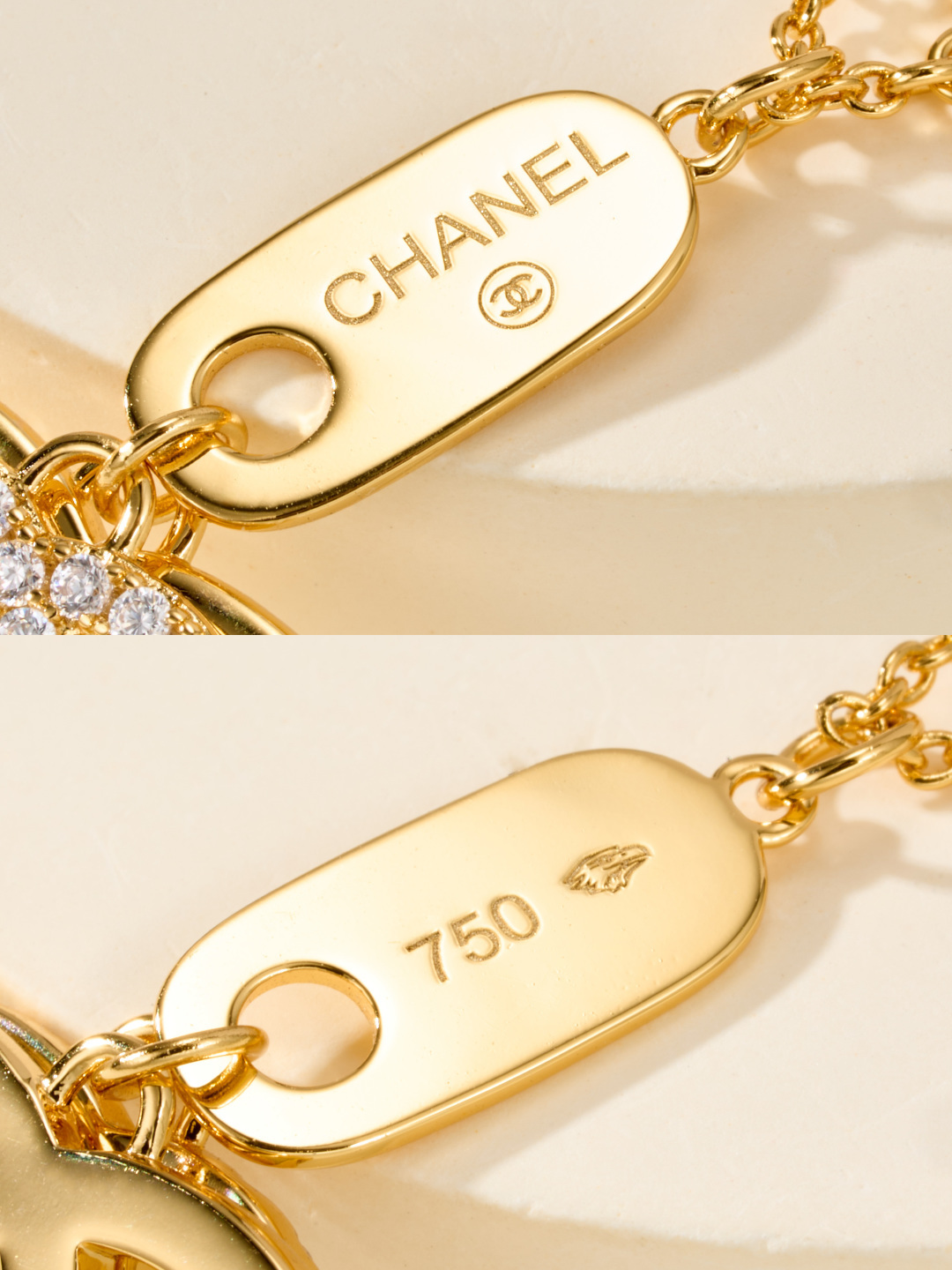Chanel 三色水鑽 CC 項鍊 A貨 女款 經典雙C設計 百搭精品風| 16 Chanel 三色水鑽 CC 項鍊 A貨 女款 經典雙C設計 百搭精品風